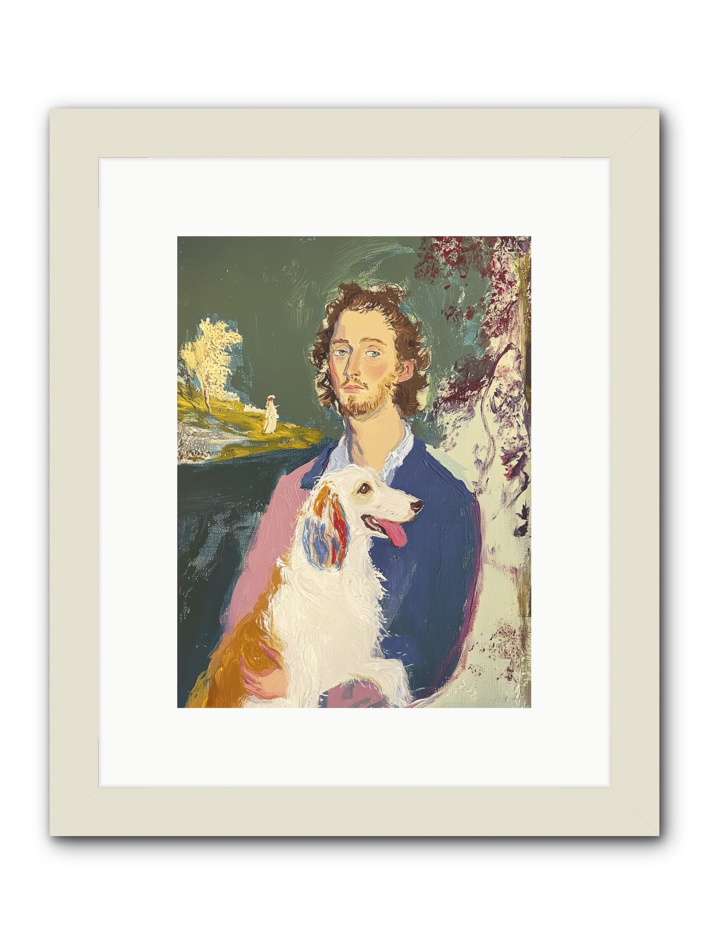 Hearts That Match -- Framed Print - White 9x12