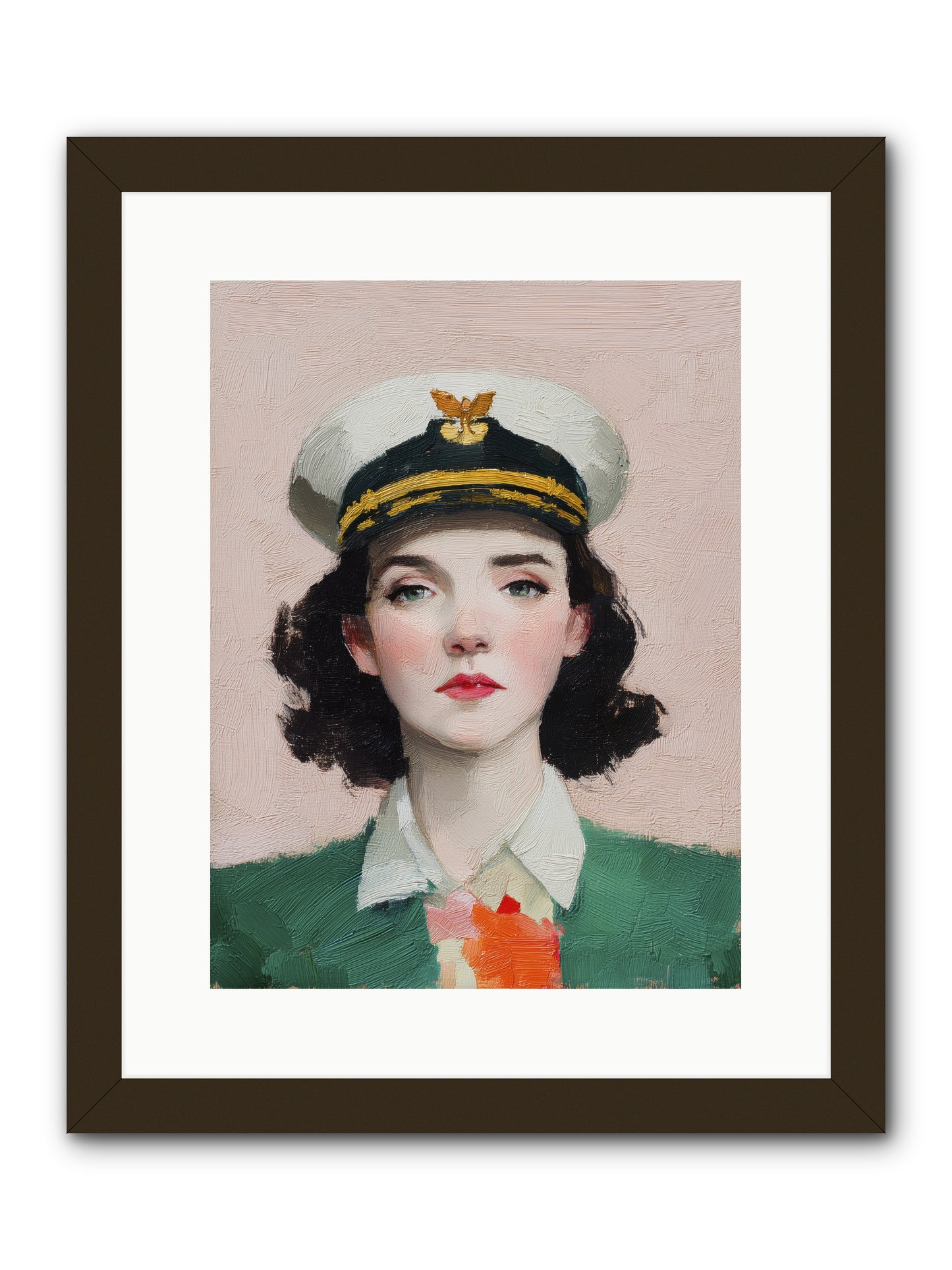 Hearts and Seas -- Framed Print - Black 12x16