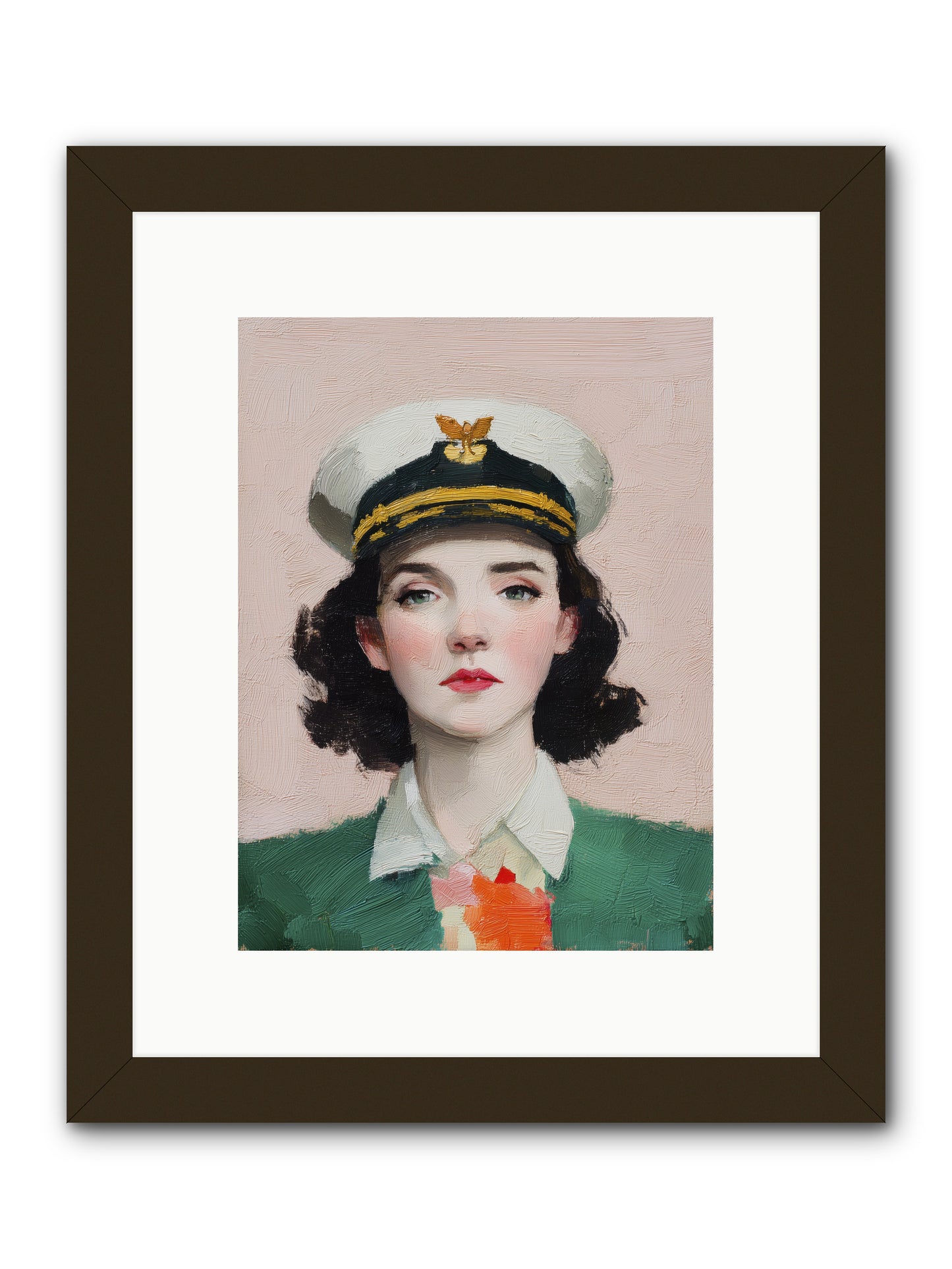 Hearts and Seas -- Framed Print - Black 9x12