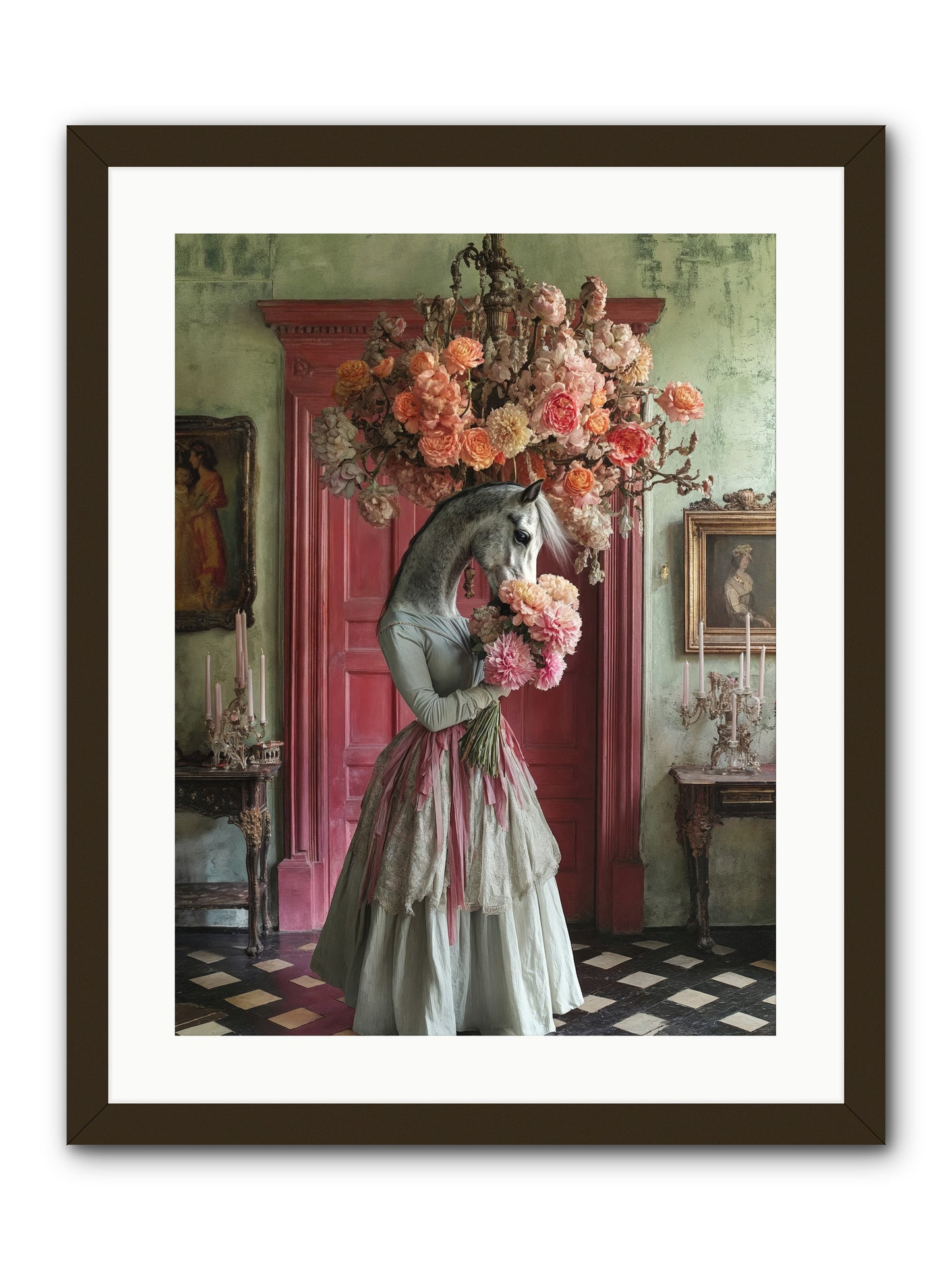 Hearts catch better dreamsRez -- Framed Print - Black 18x24