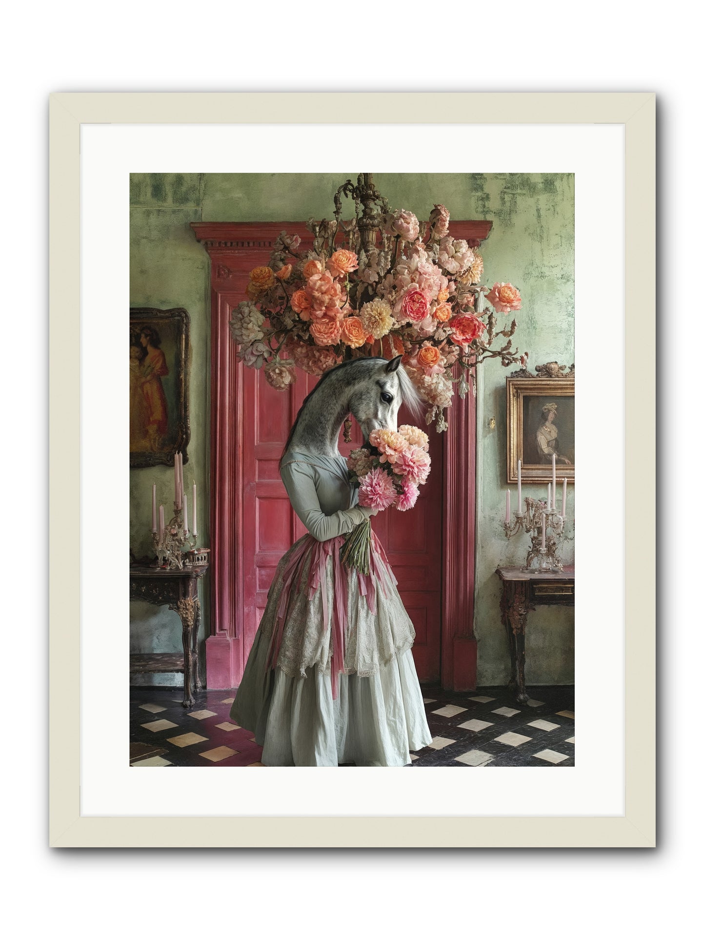 Hearts catch better dreamsRez -- Framed Print - White 18x24