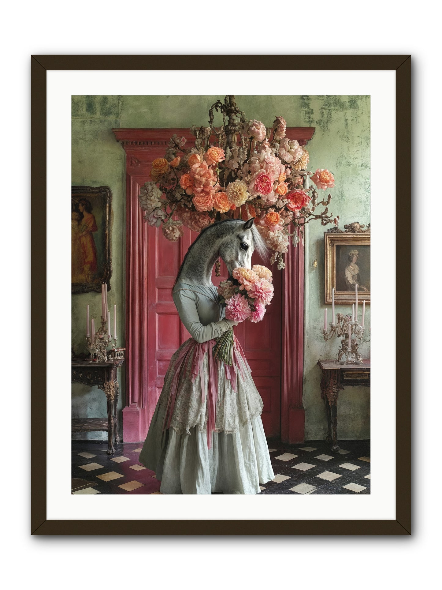 Hearts catch better dreamsRez -- Framed Print - Black 24x32