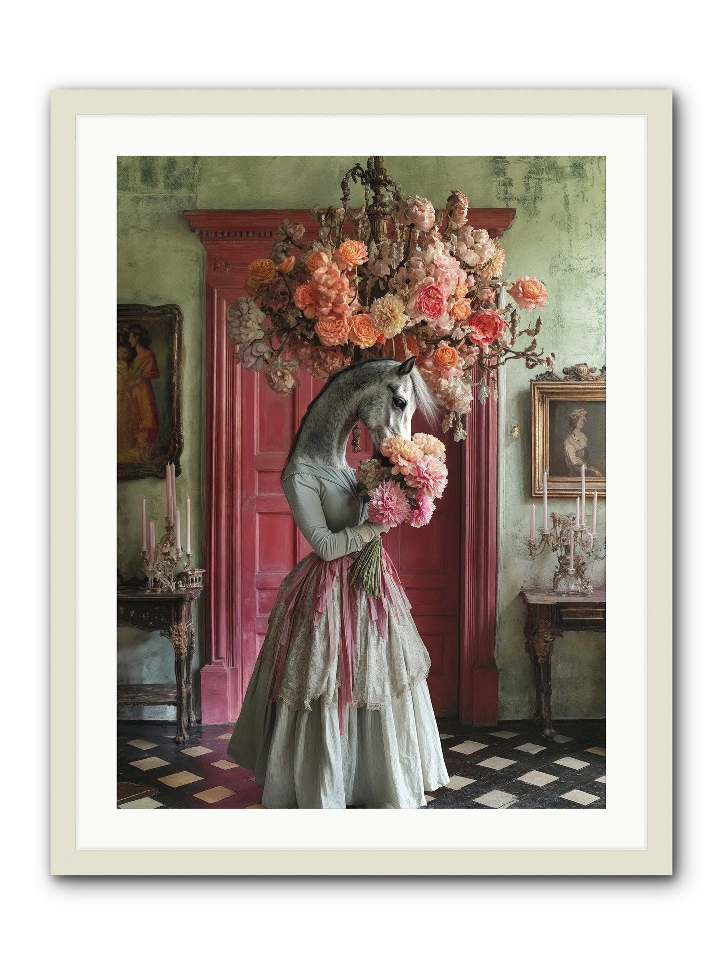 Hearts catch better dreamsRez -- Framed Print - White 24x32