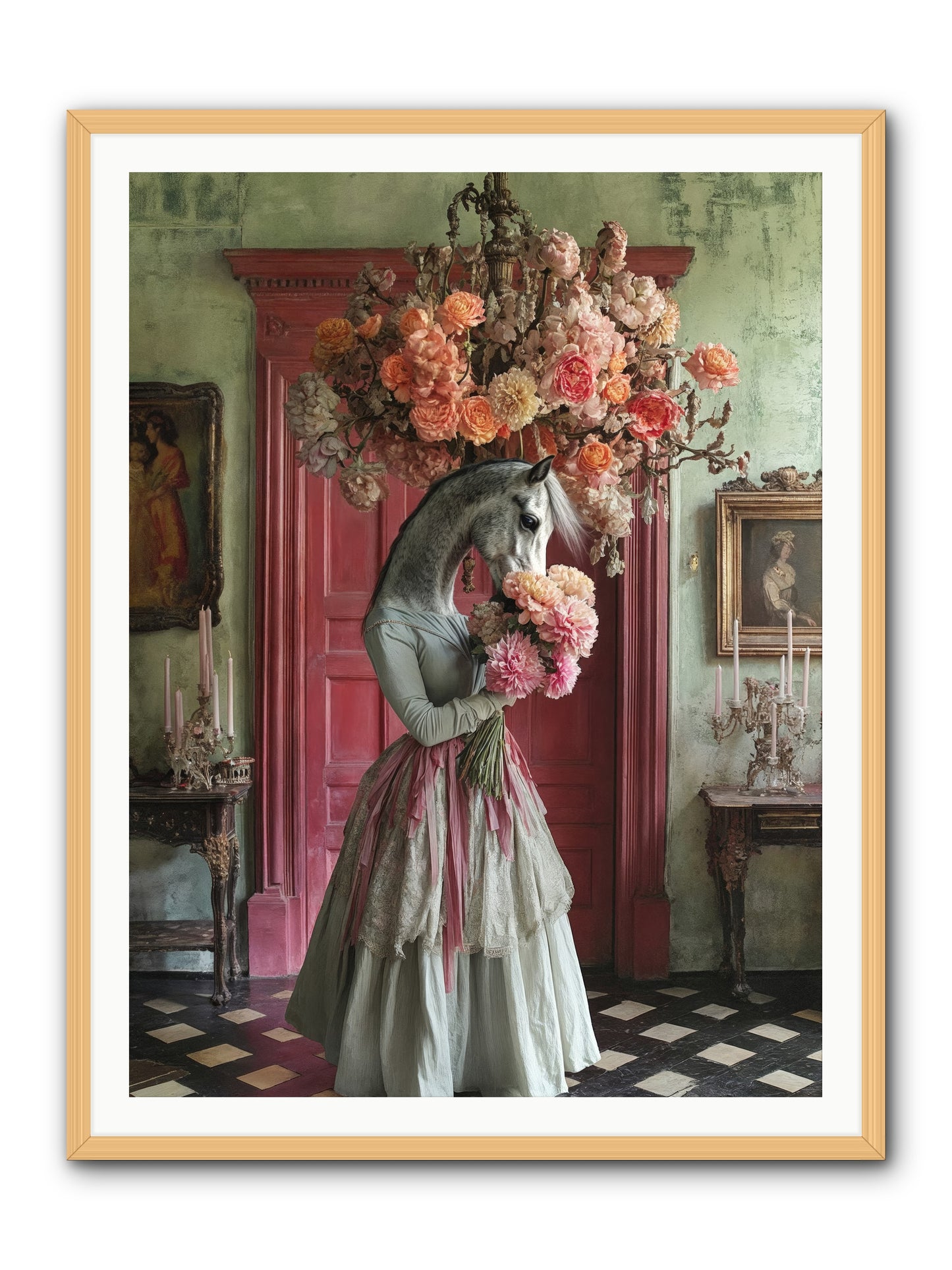 Hearts catch better dreamsRez -- Framed Print - Natural 36x48
