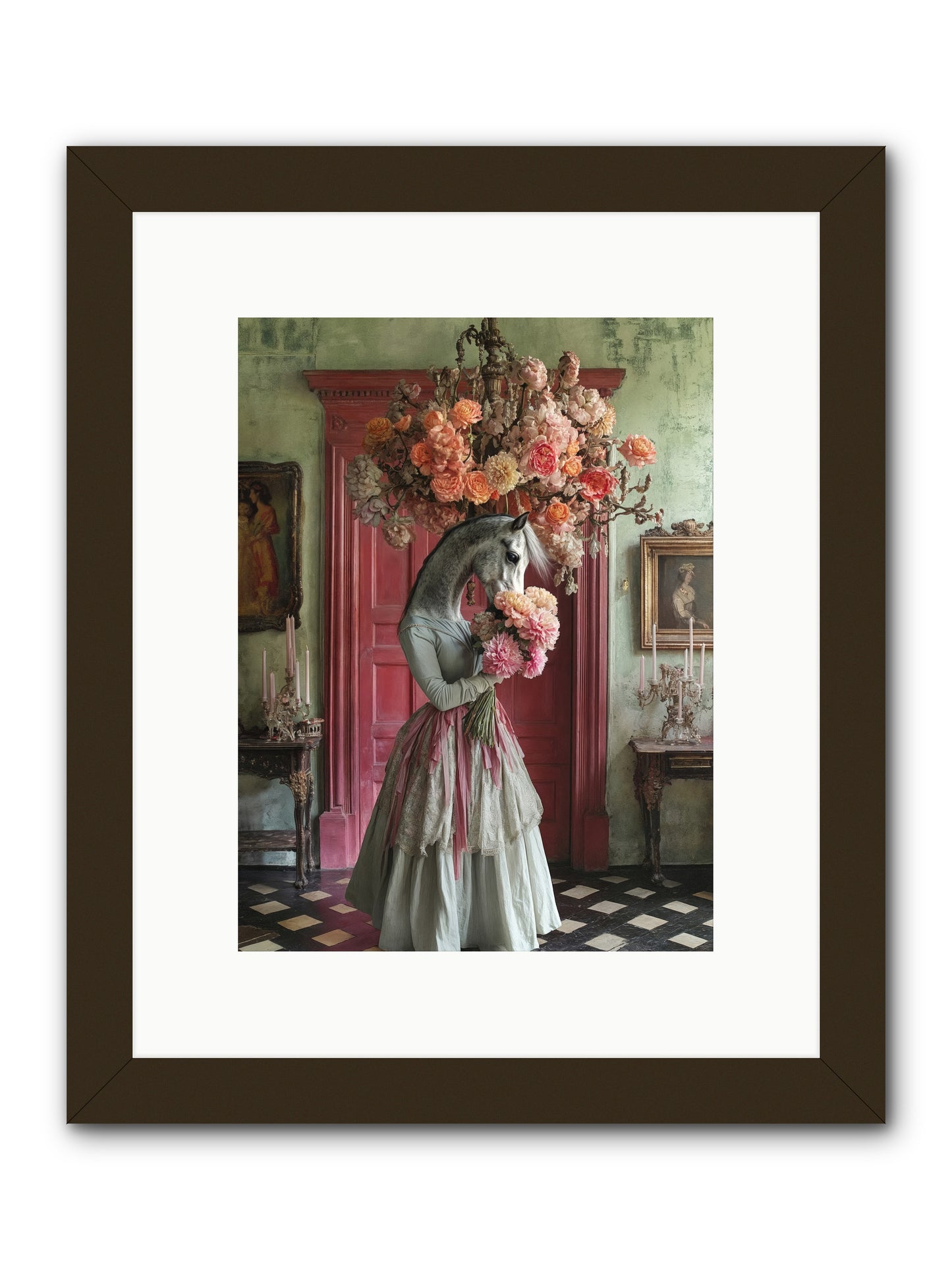 Hearts catch better dreamsRez -- Framed Print - Black 9x12