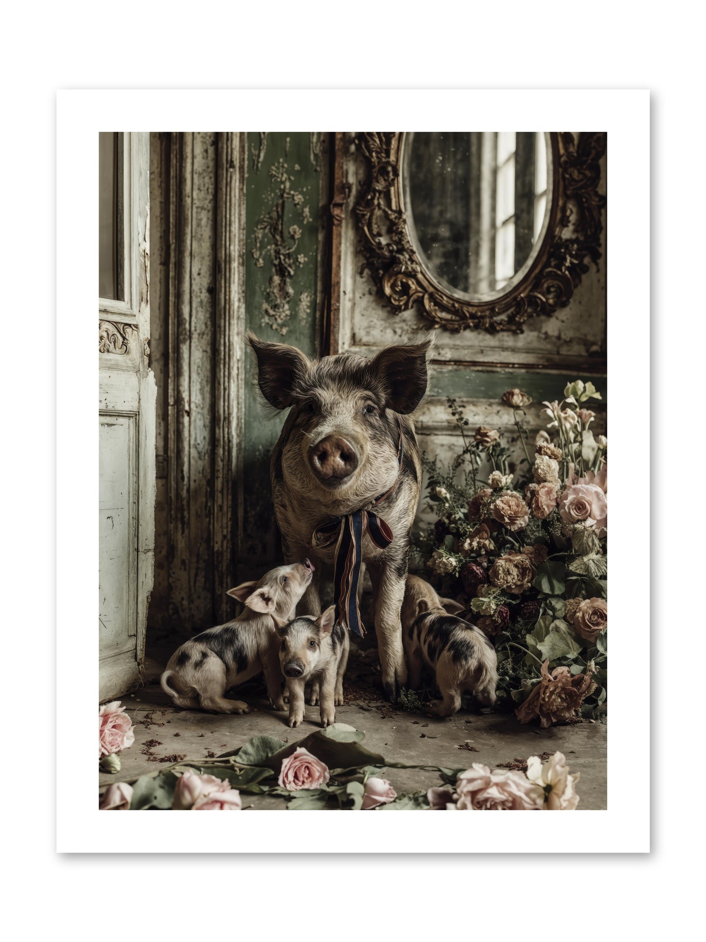 Heartscript -- Loose Canvas Print 12x16