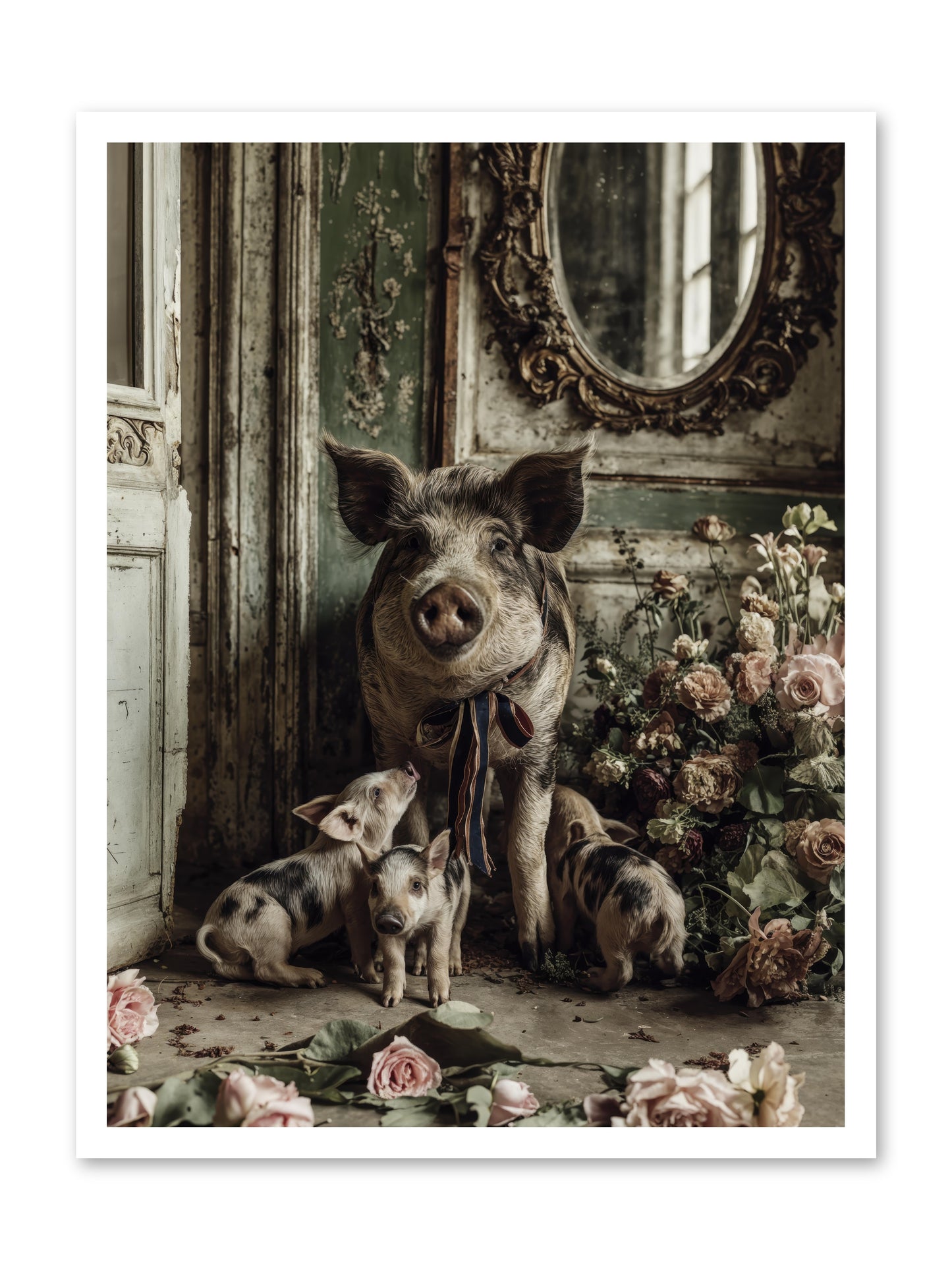 Heartscript -- Loose Canvas Print 24x32