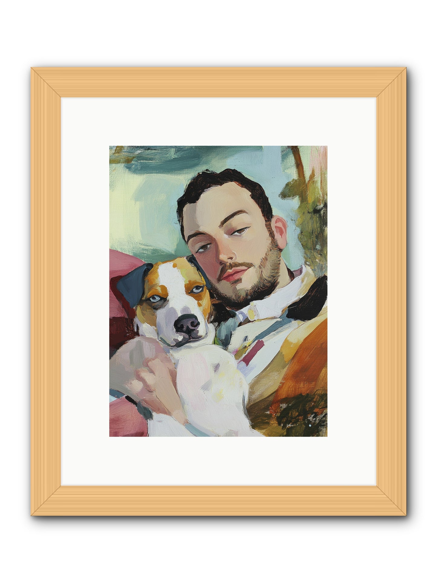 Heartstrings Entwined -- Framed Print - Natural 9x12