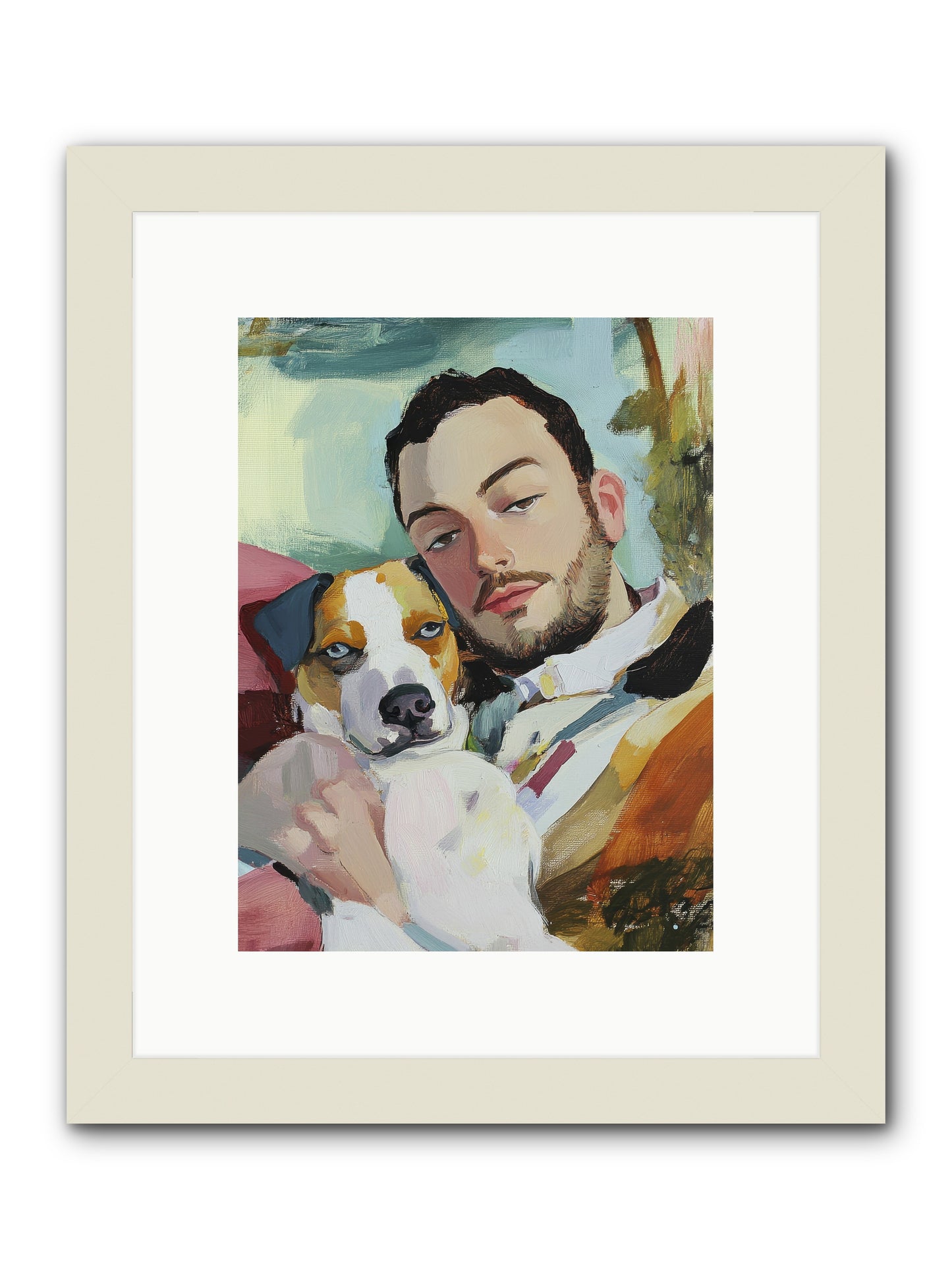 Heartstrings Entwined -- Framed Print - White 9x12