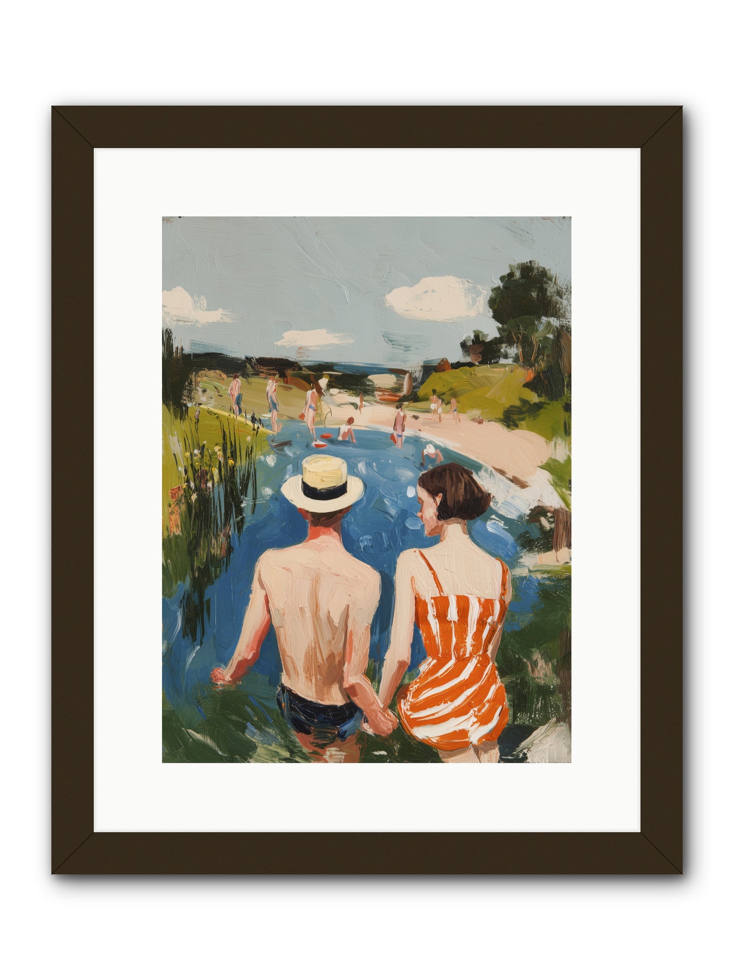 Heat Wave Dreams -- Framed Print - Black 12x16