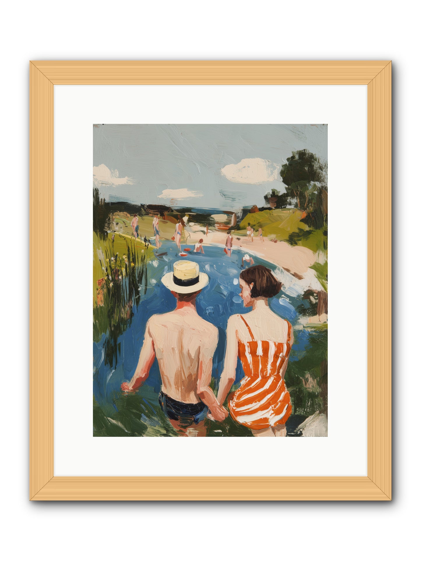 Heat Wave Dreams -- Framed Print - Natural 12x16