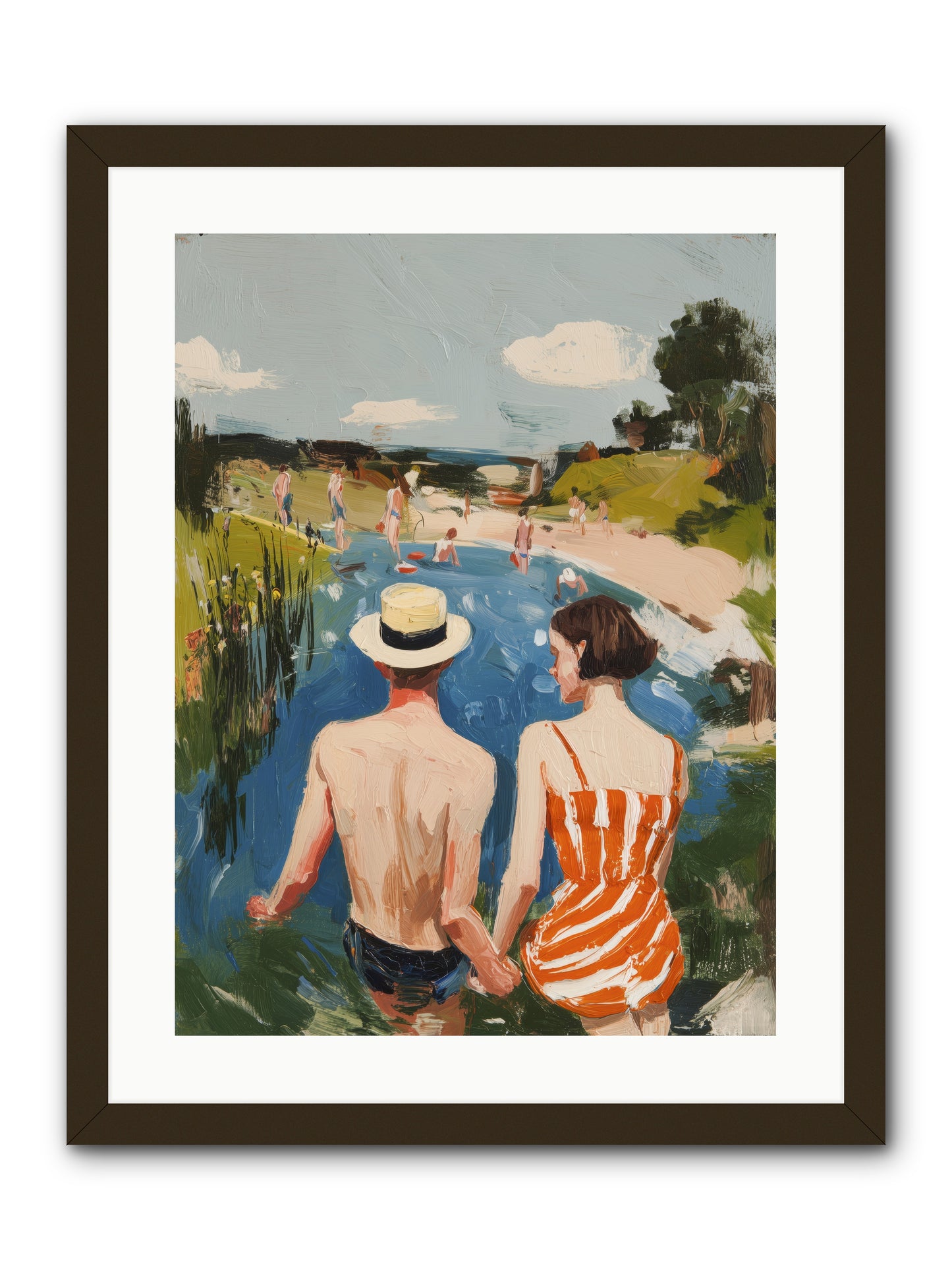 Heat Wave Dreams -- Framed Print - Black 18x24