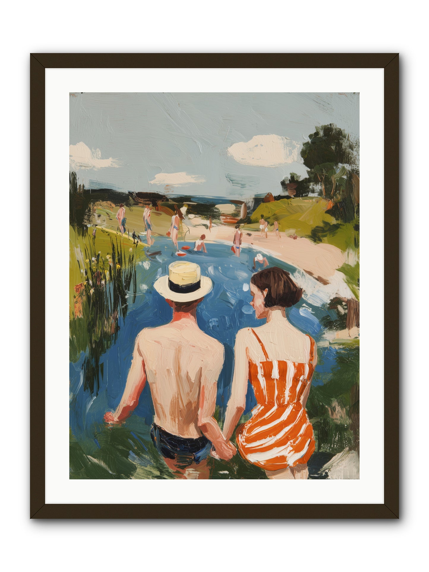 Heat Wave Dreams -- Framed Print - Black 24x32
