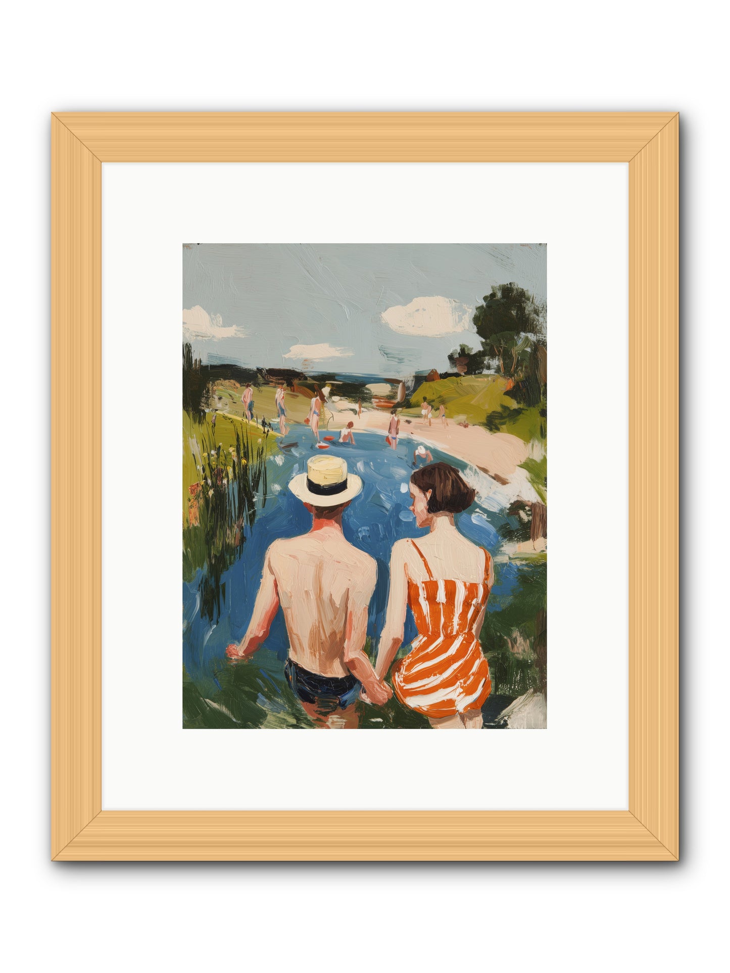 Heat Wave Dreams -- Framed Print - Natural 9x12