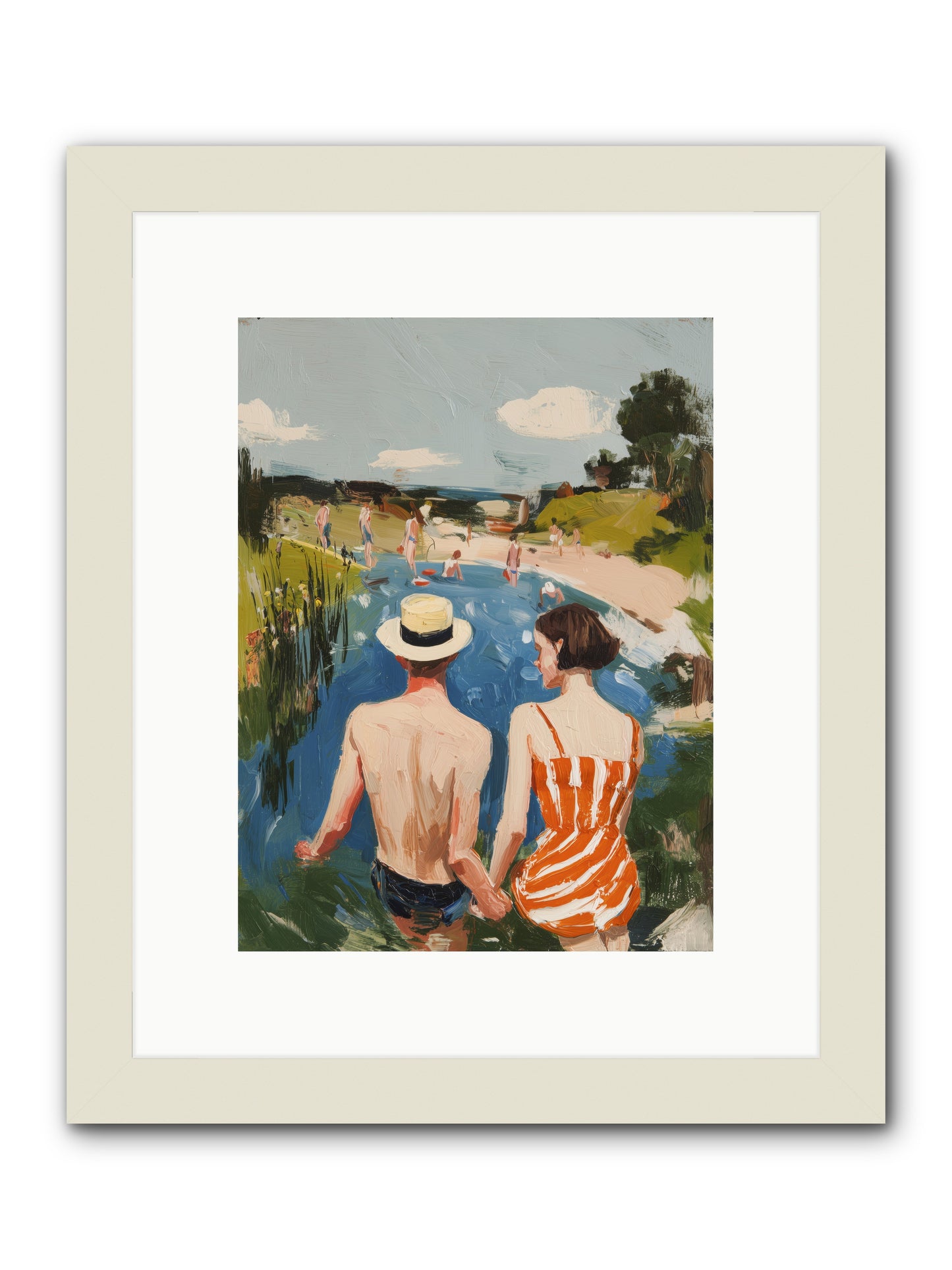 Heat Wave Dreams -- Framed Print - White 9x12