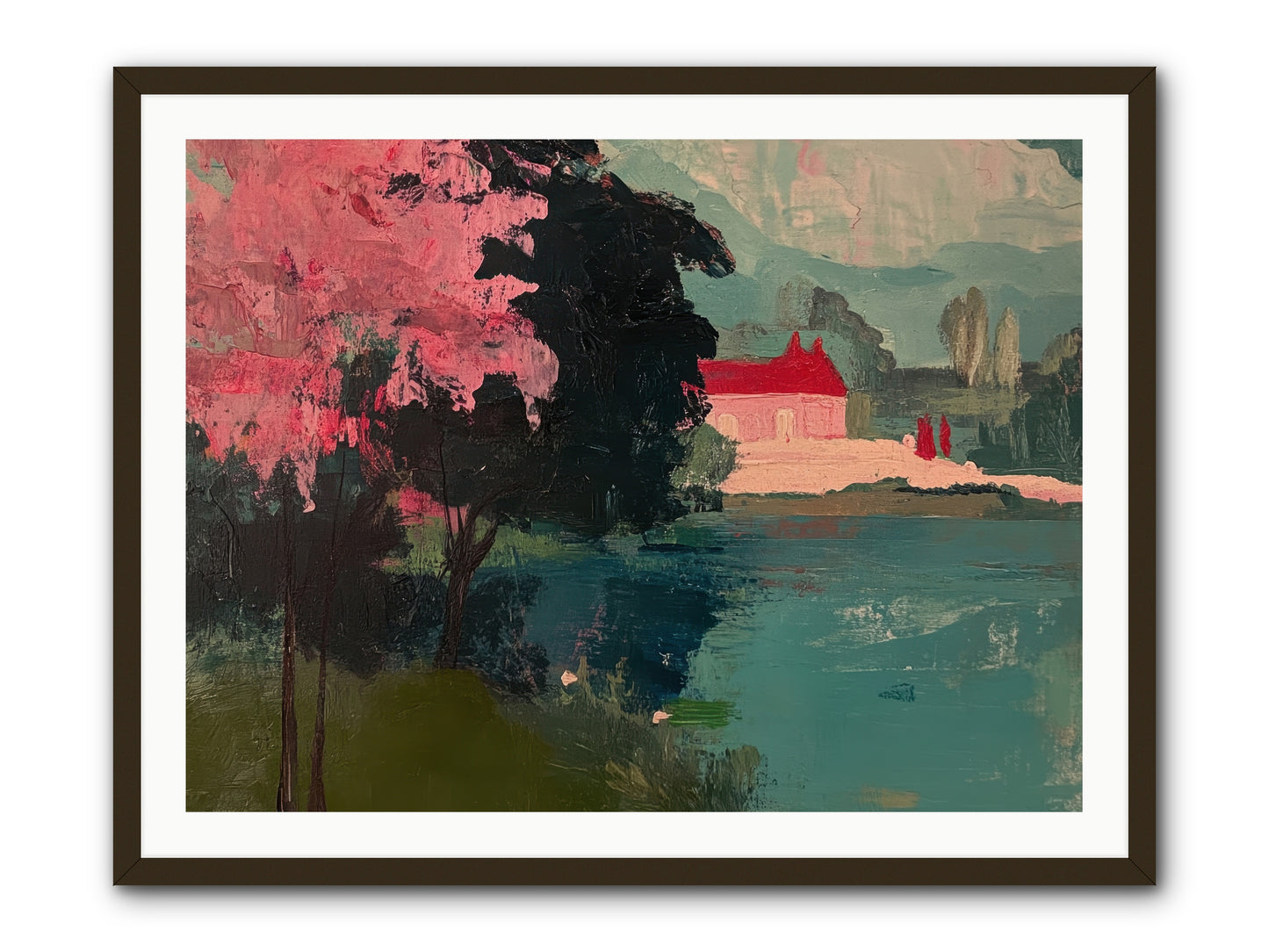 Heather Fields -- Framed Print - Black 40x30