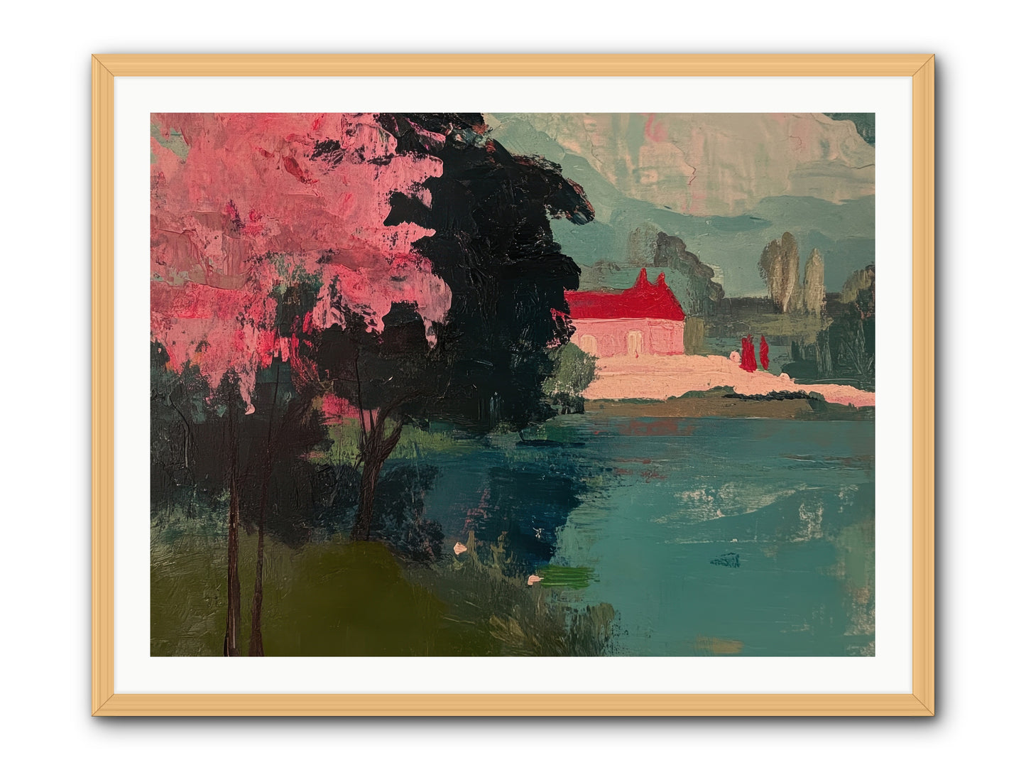 Heather Fields -- Framed Print - Natural 40x30