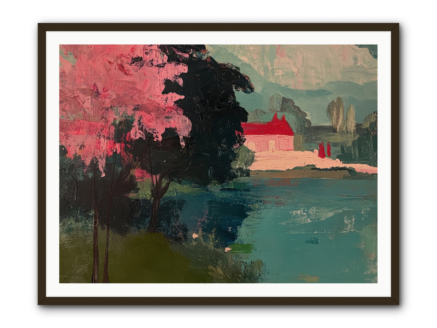 Heather Fields -- Framed Print - Black 48x36