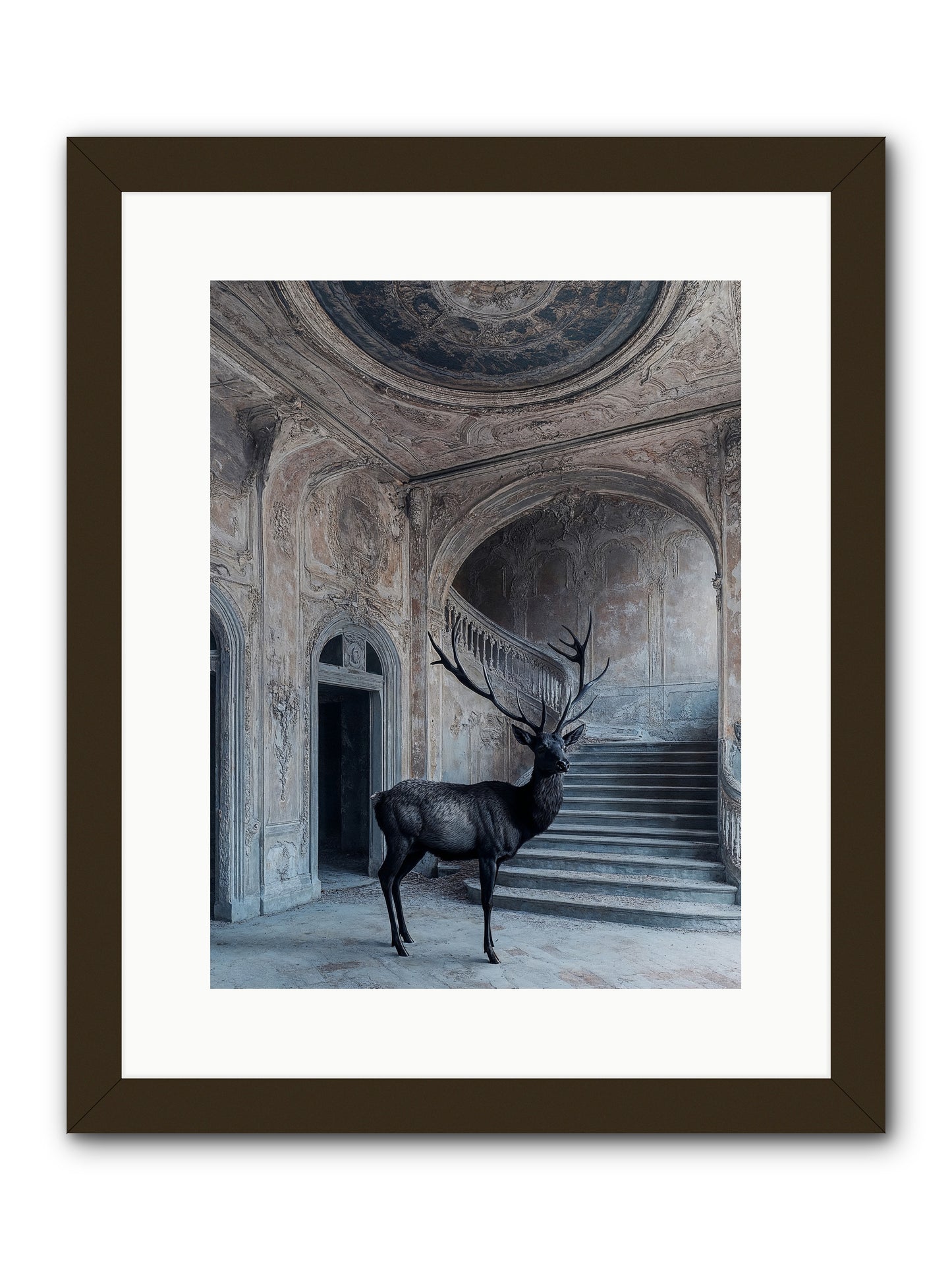 Heather Highlands -- Framed Print - Black 12x16