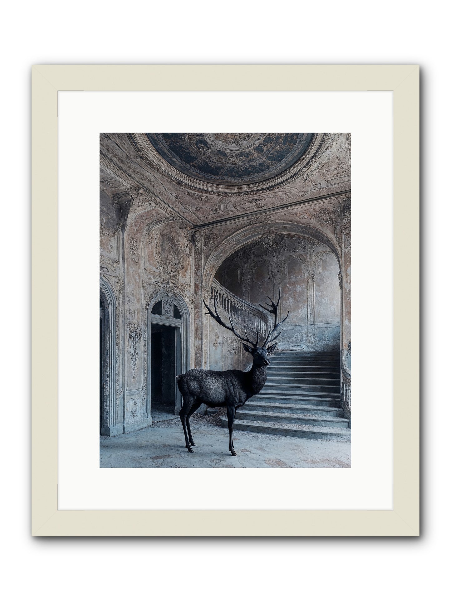 Heather Highlands -- Framed Print - White 12x16