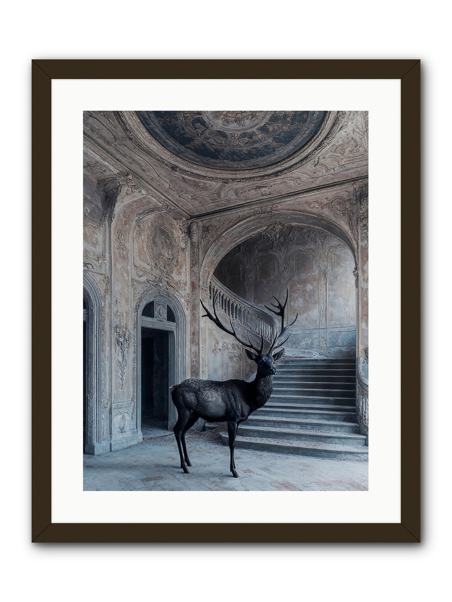 Heather Highlands -- Framed Print - Black 18x24
