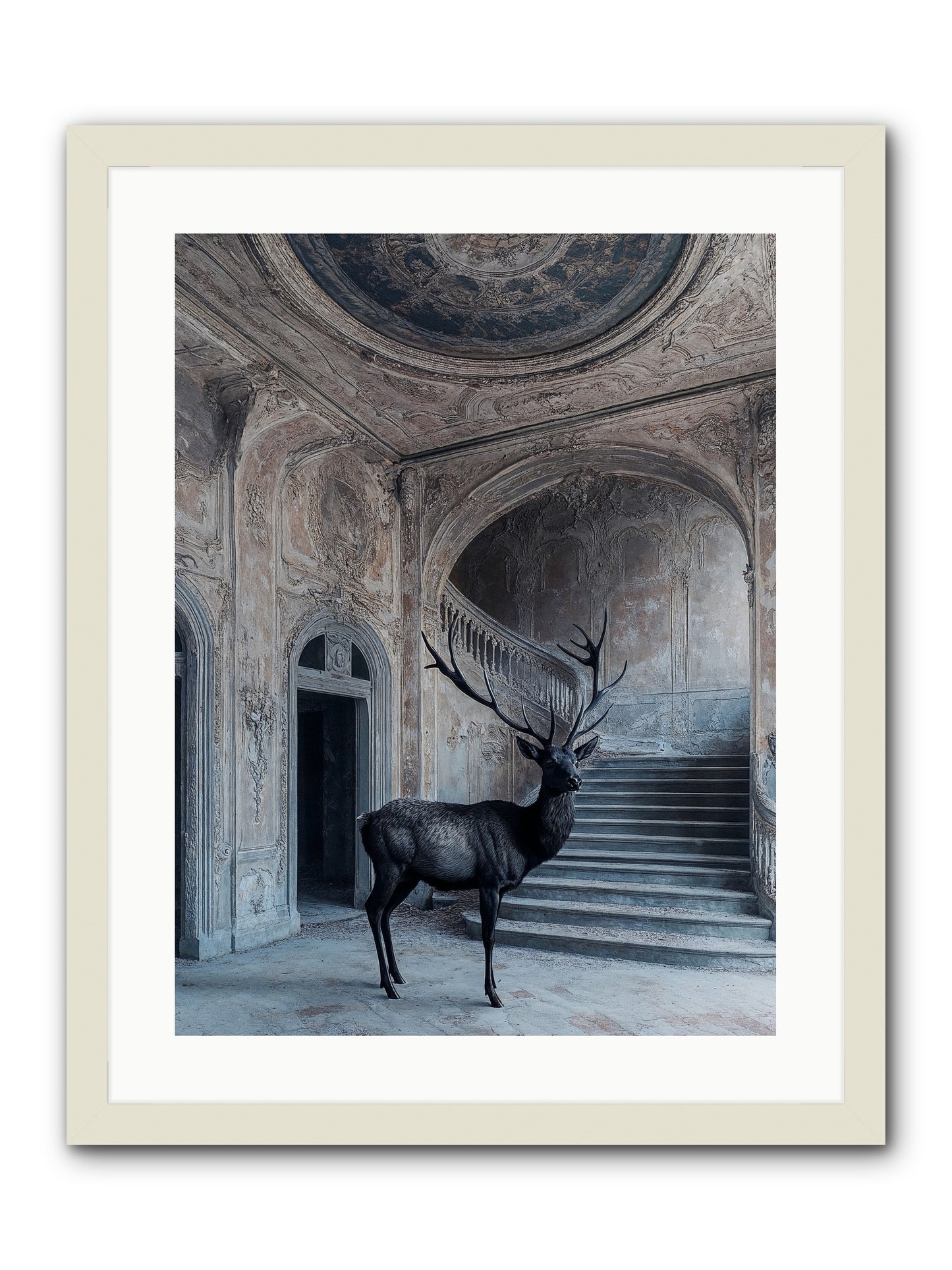 Heather Highlands -- Framed Print - White 18x24