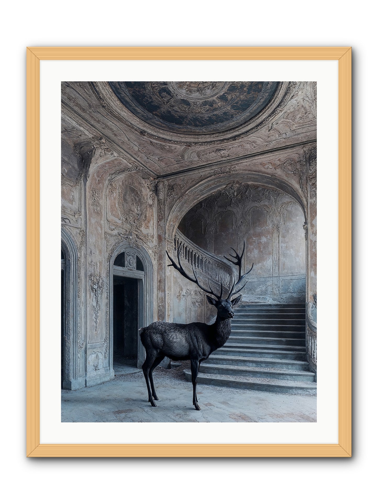 Heather Highlands -- Framed Print - Natural 24x32