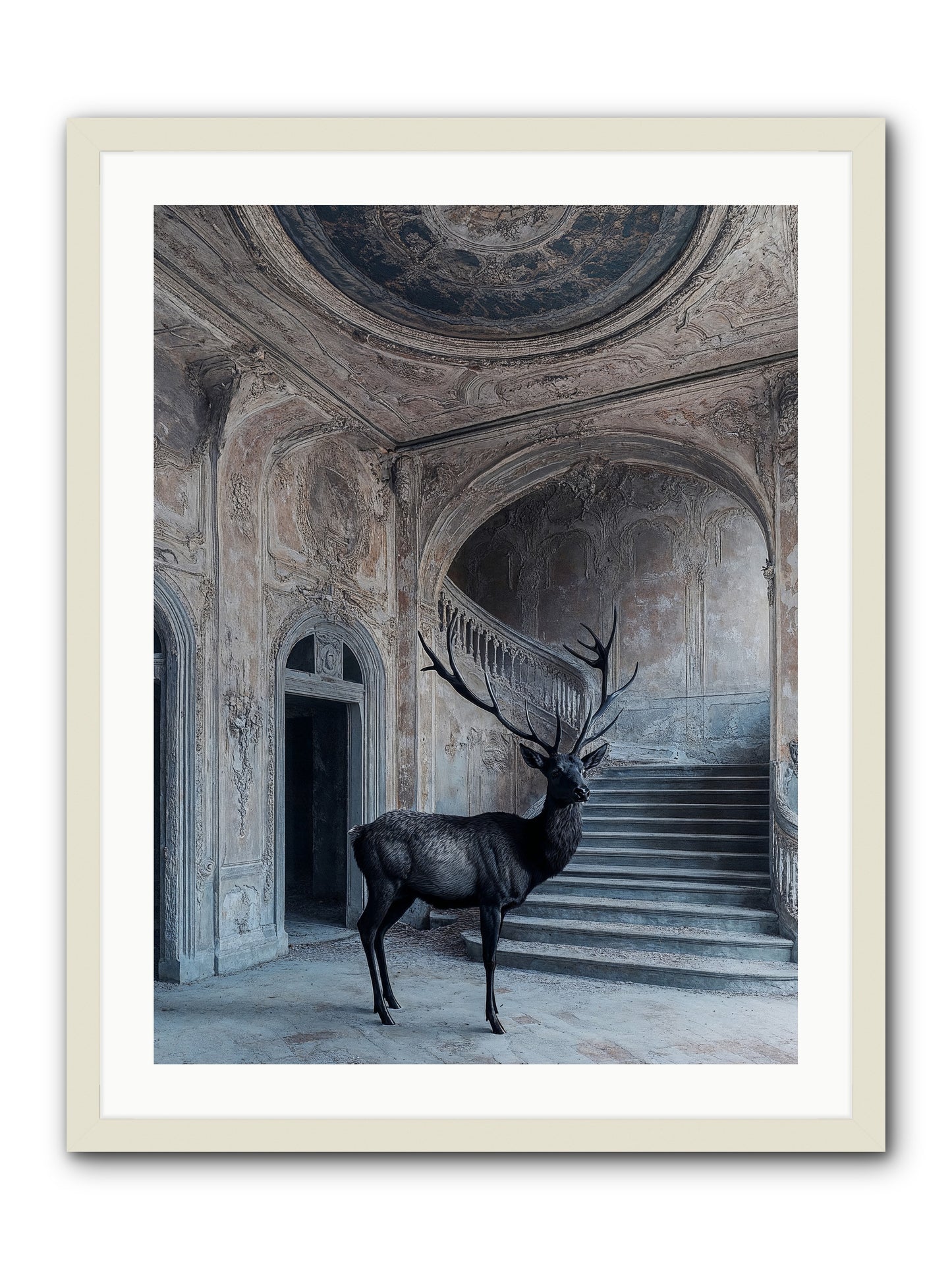 Heather Highlands -- Framed Print - White 24x32