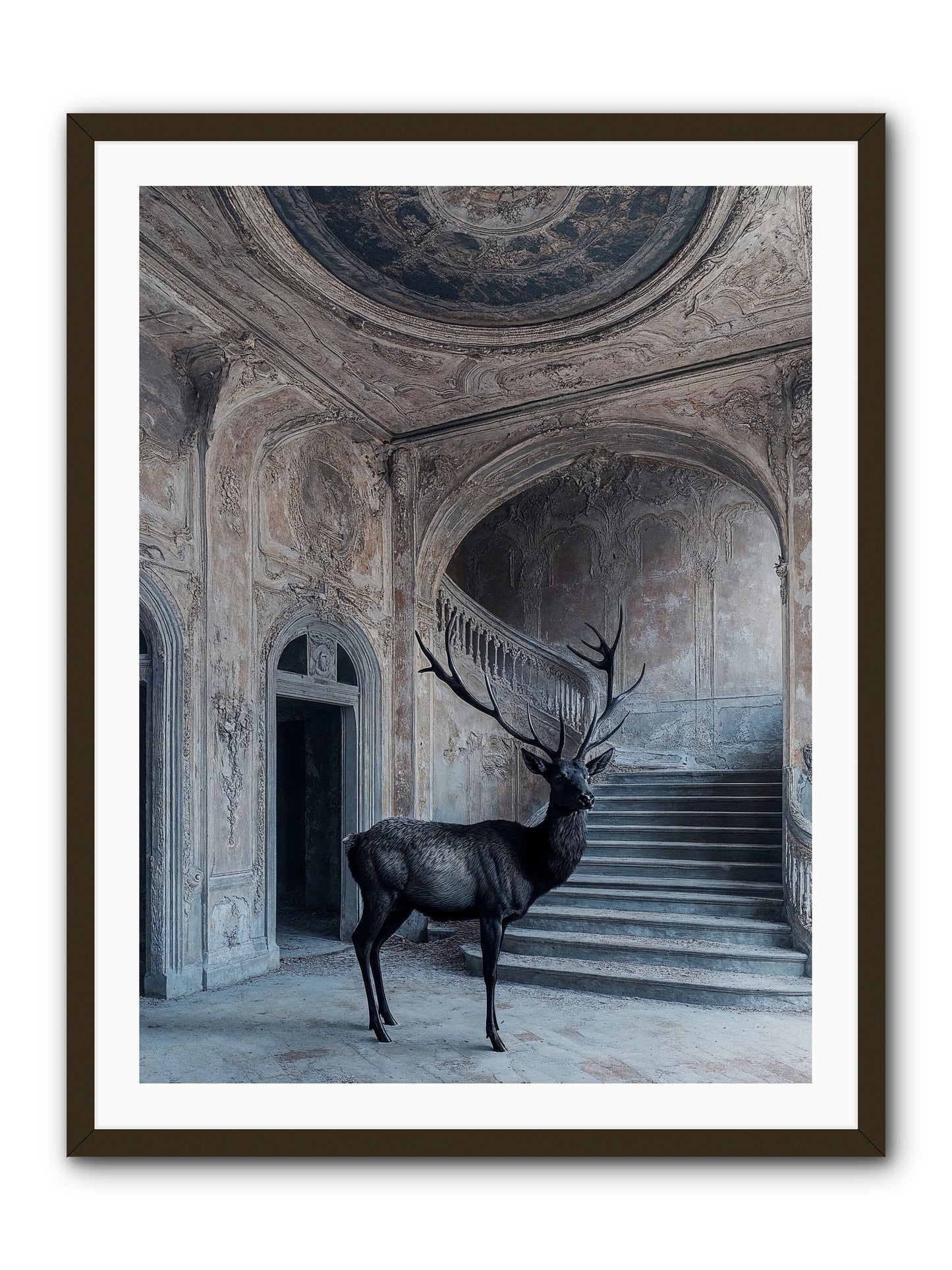 Heather Highlands -- Framed Print - Black 30x40