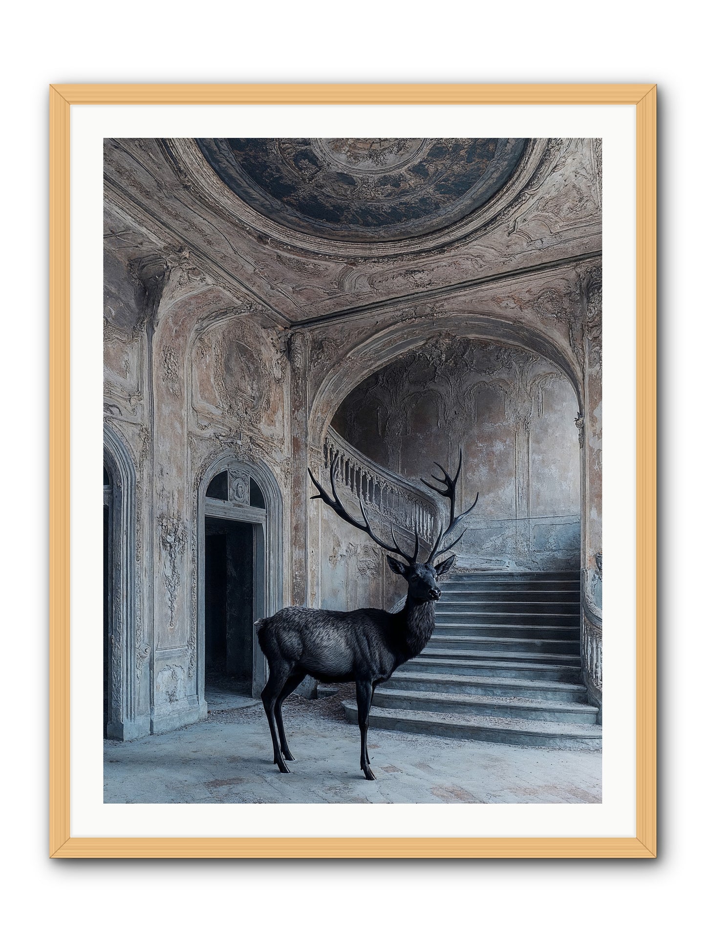 Heather Highlands -- Framed Print - Natural 30x40