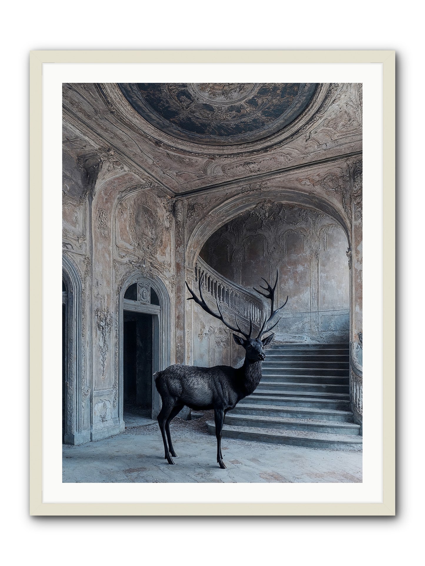 Heather Highlands -- Framed Print - White 30x40
