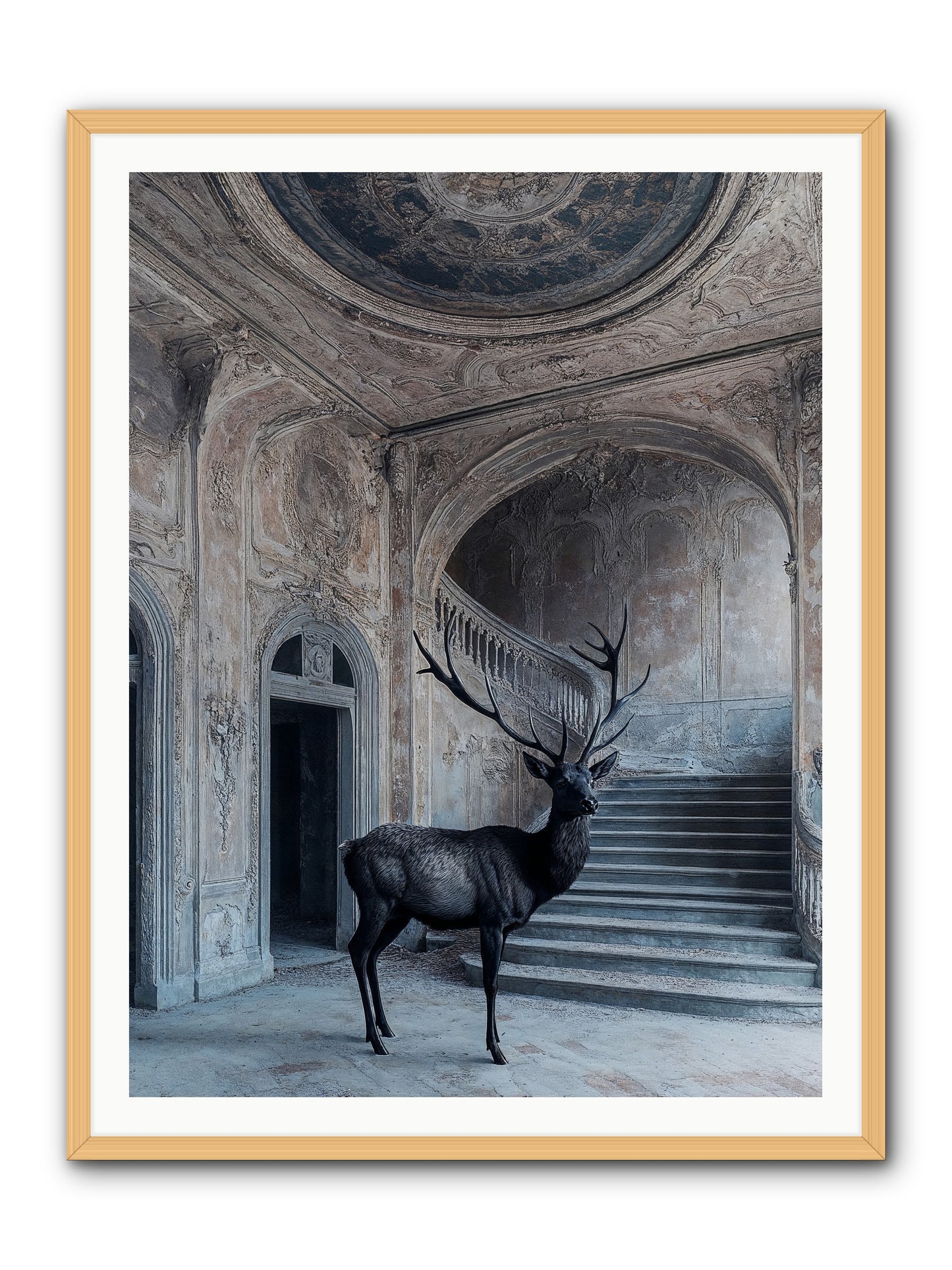 Heather Highlands -- Framed Print - Natural 36x48