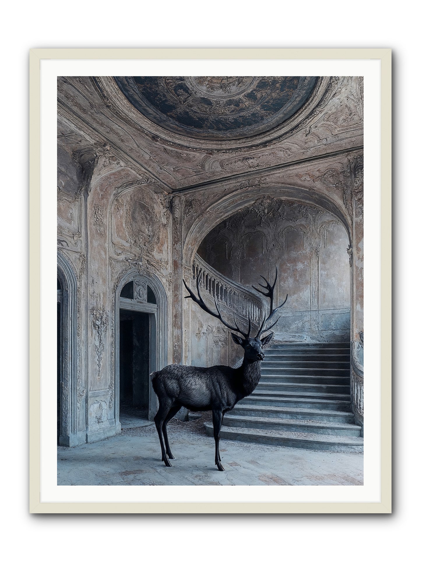 Heather Highlands -- Framed Print - White 36x48