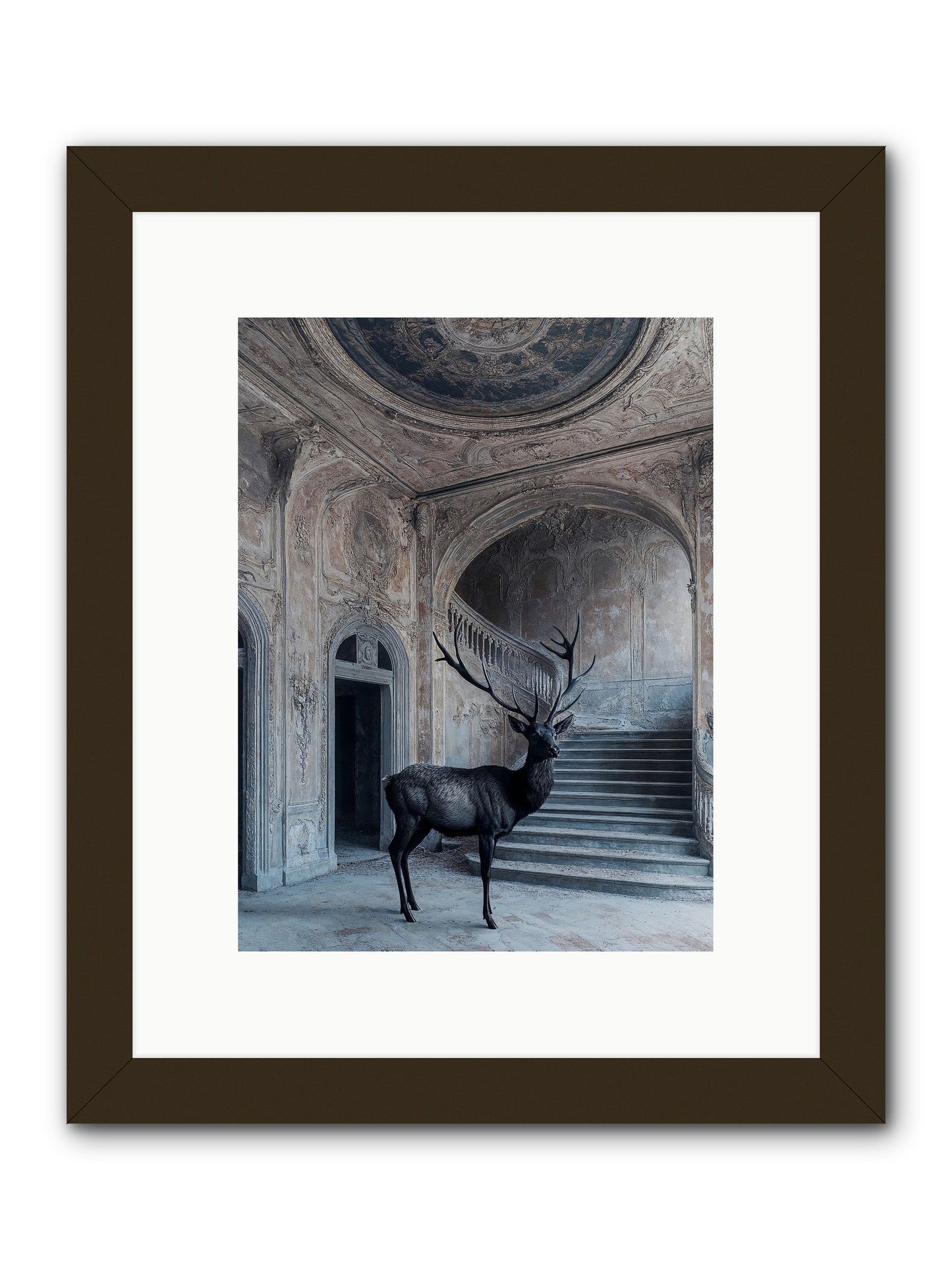 Heather Highlands -- Framed Print - Black 9x12