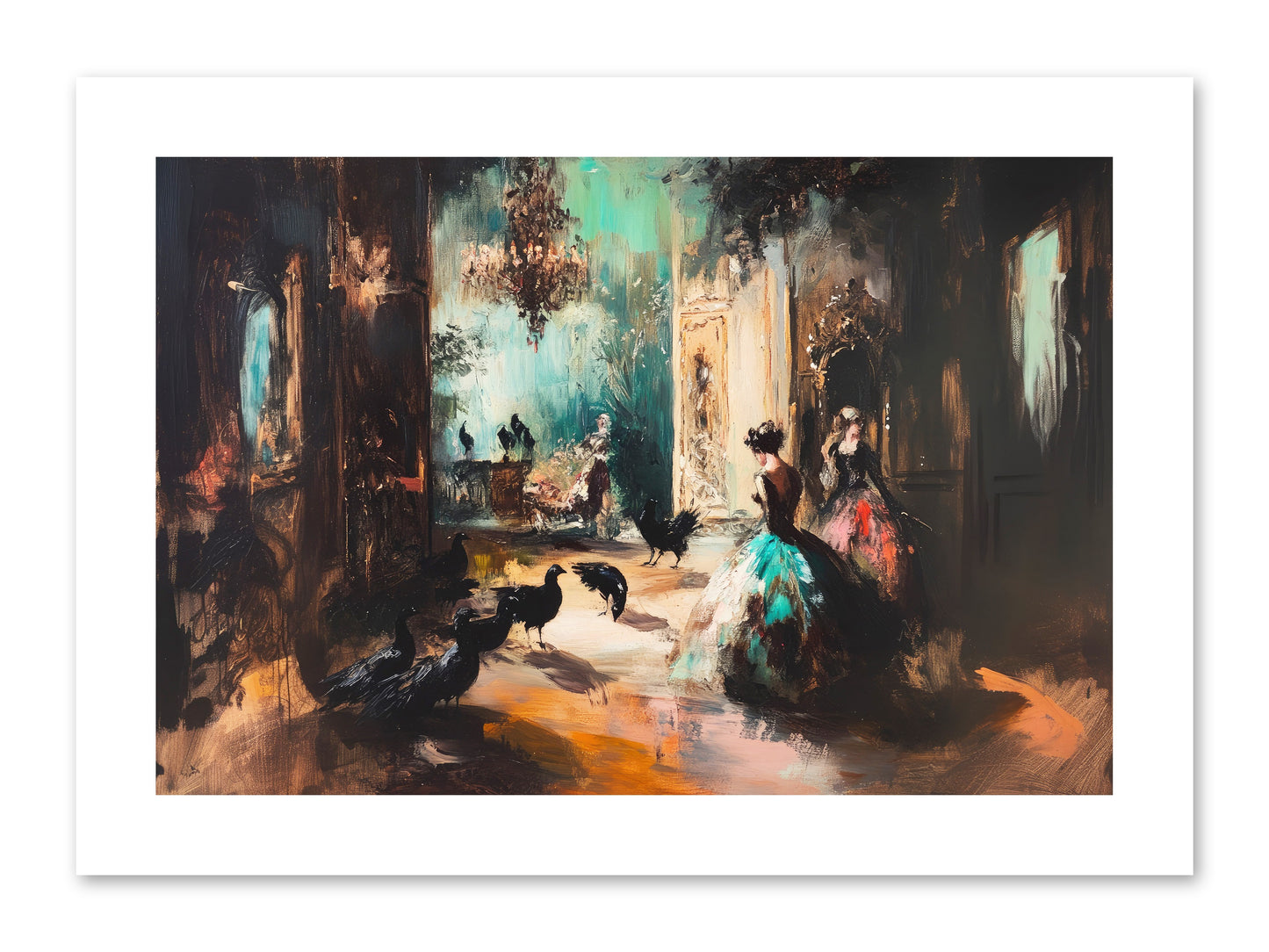 Heaven's Wild Court -- Loose Canvas Print 12x8