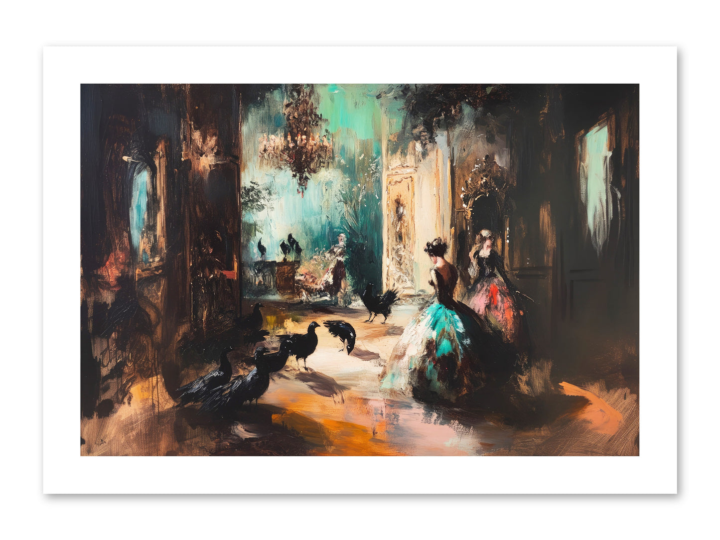 Heaven's Wild Court -- Loose Canvas Print 15x10