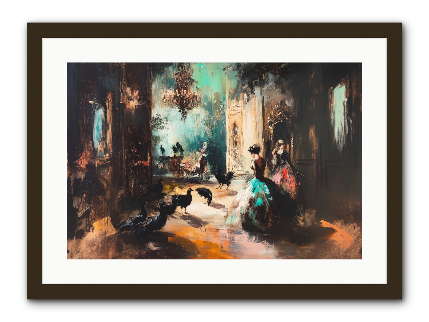 Heaven's Wild Court -- Framed Print - Black 24x16