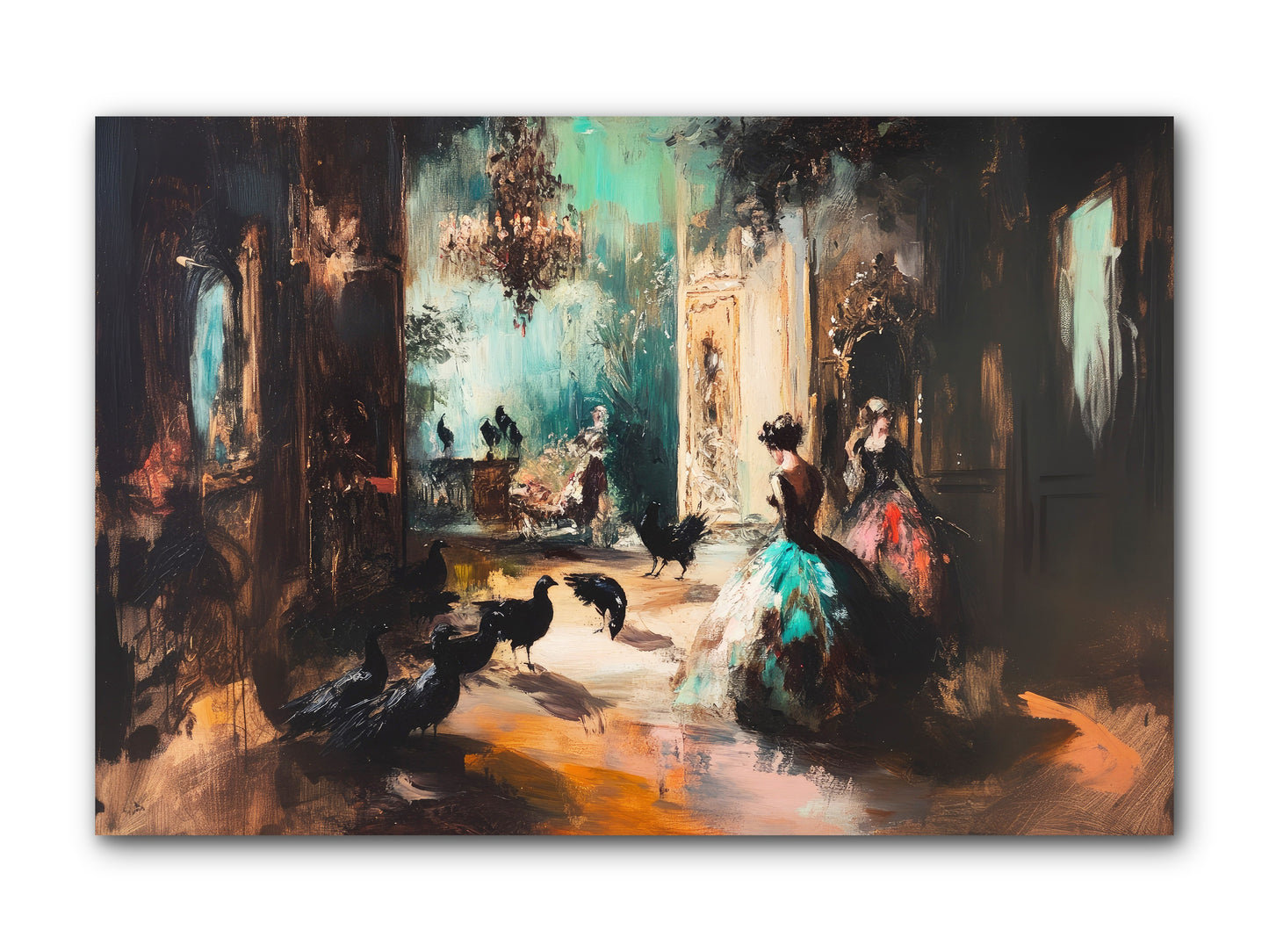 Heaven's Wild Court -- Wrapped Canvas 12x8