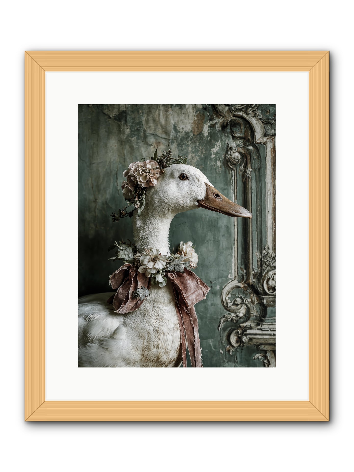 Hedda -- Framed Print - Natural 12x16