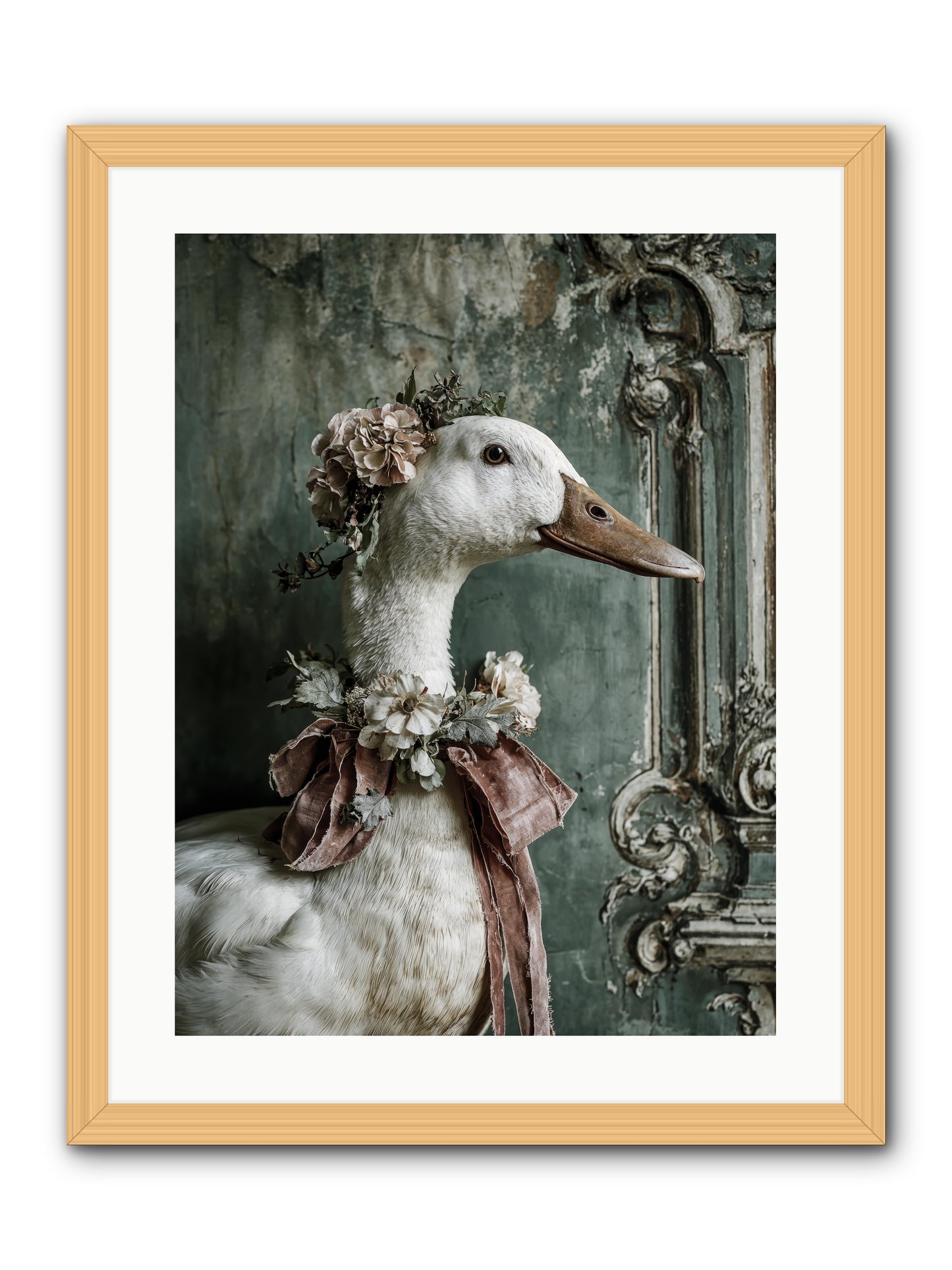 Hedda -- Framed Print - Natural 18x24