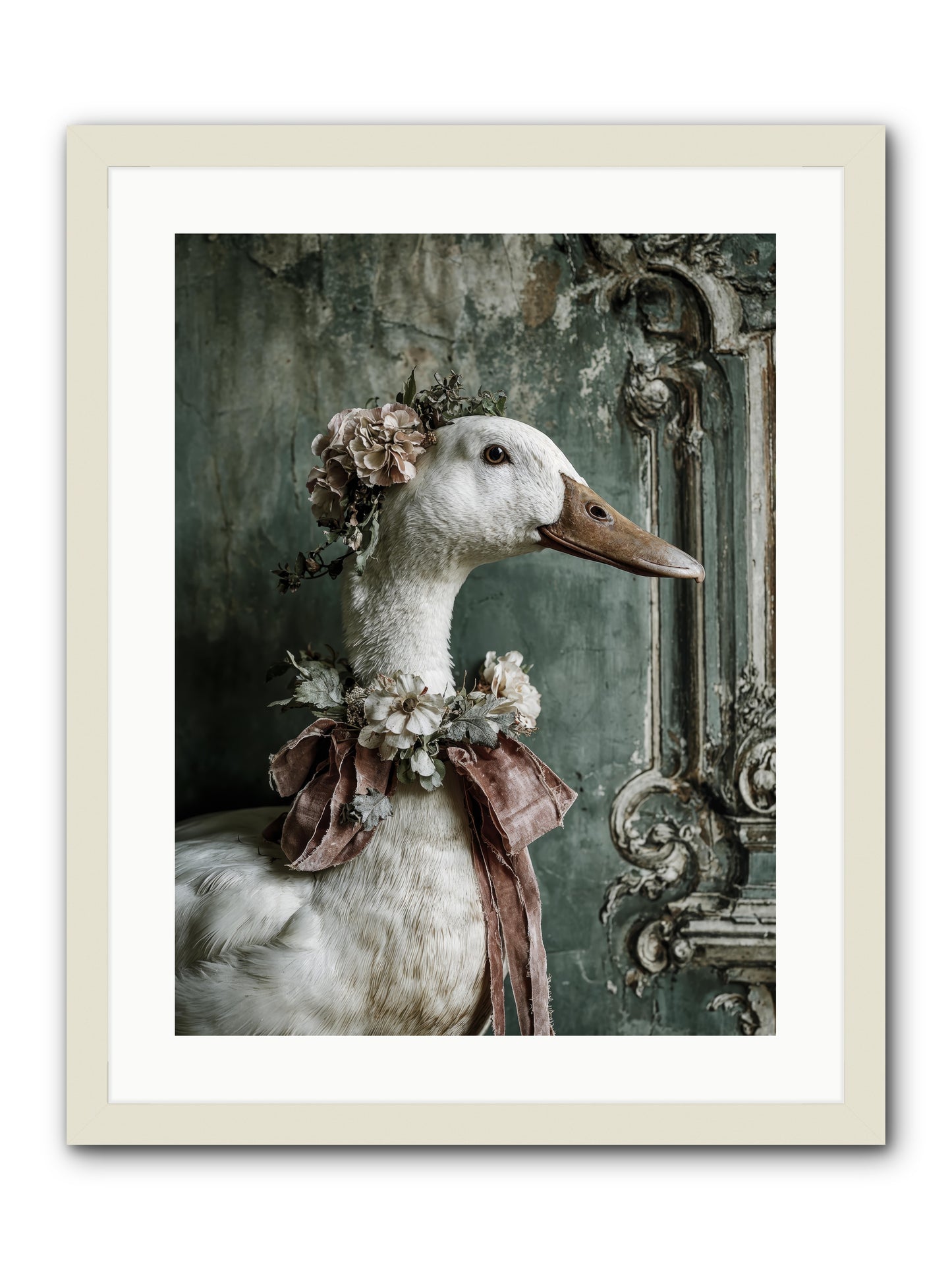 Hedda -- Framed Print - White 18x24