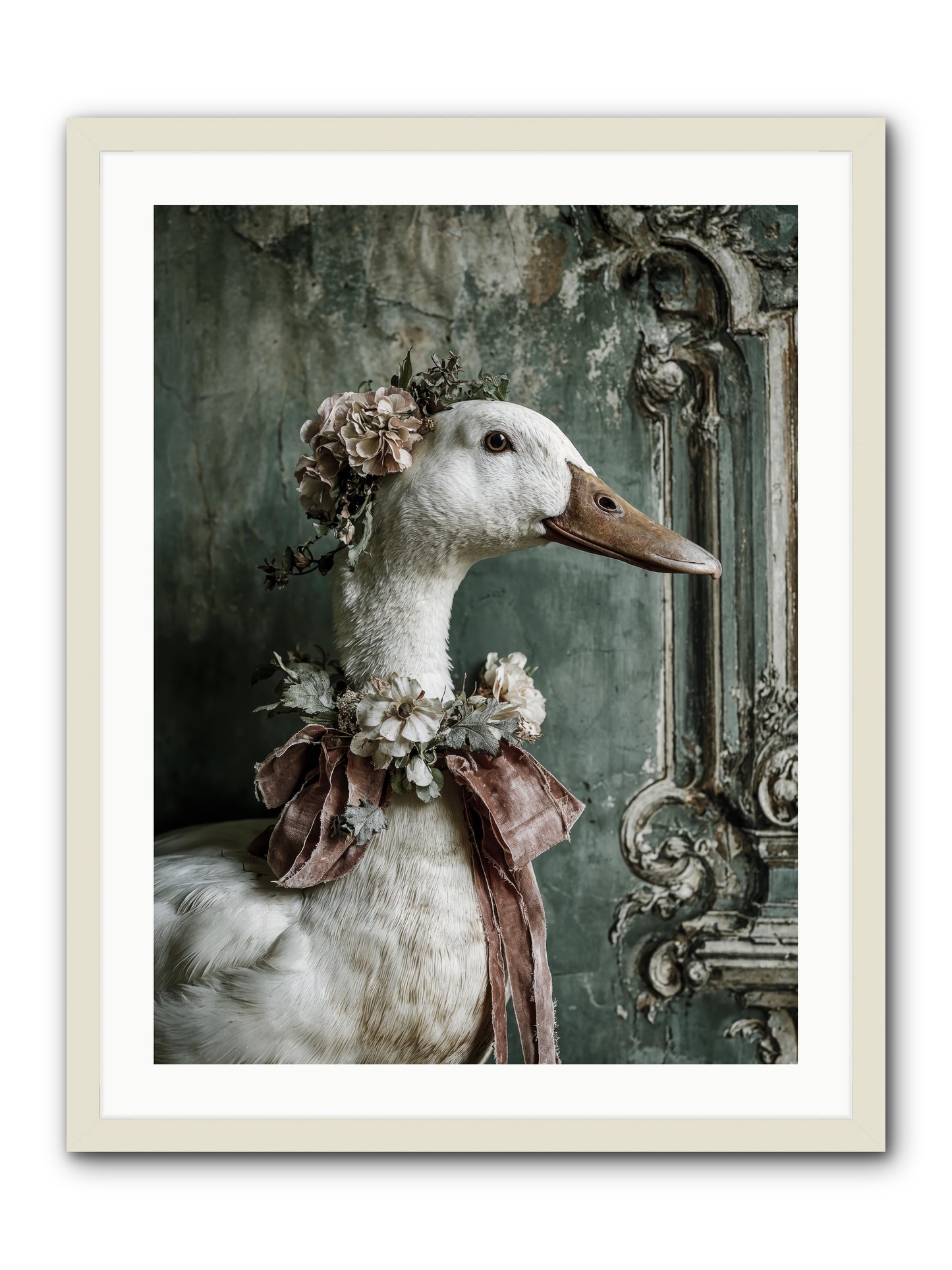 Hedda -- Framed Print - White 24x32