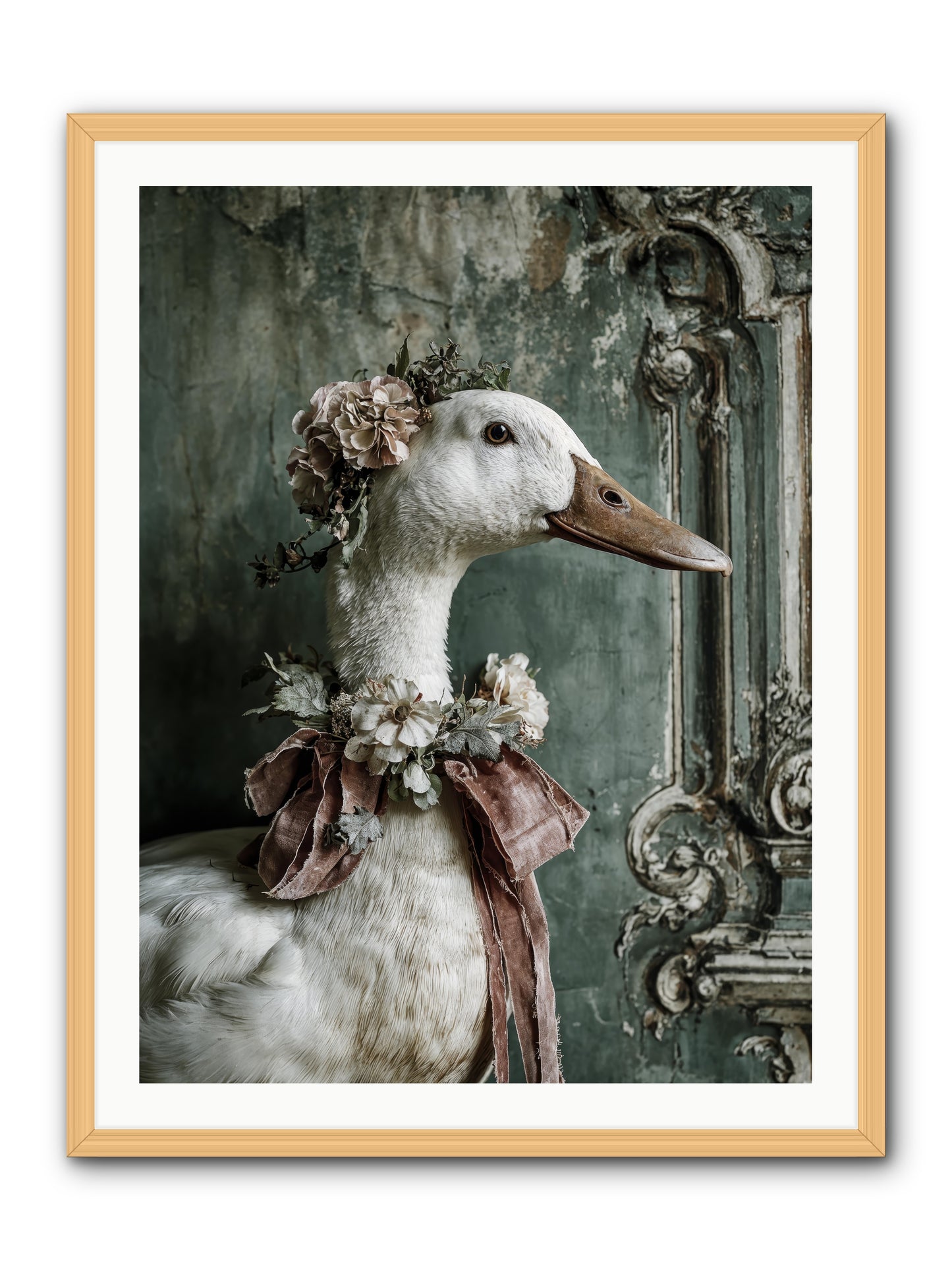 Hedda -- Framed Print - Natural 30x40