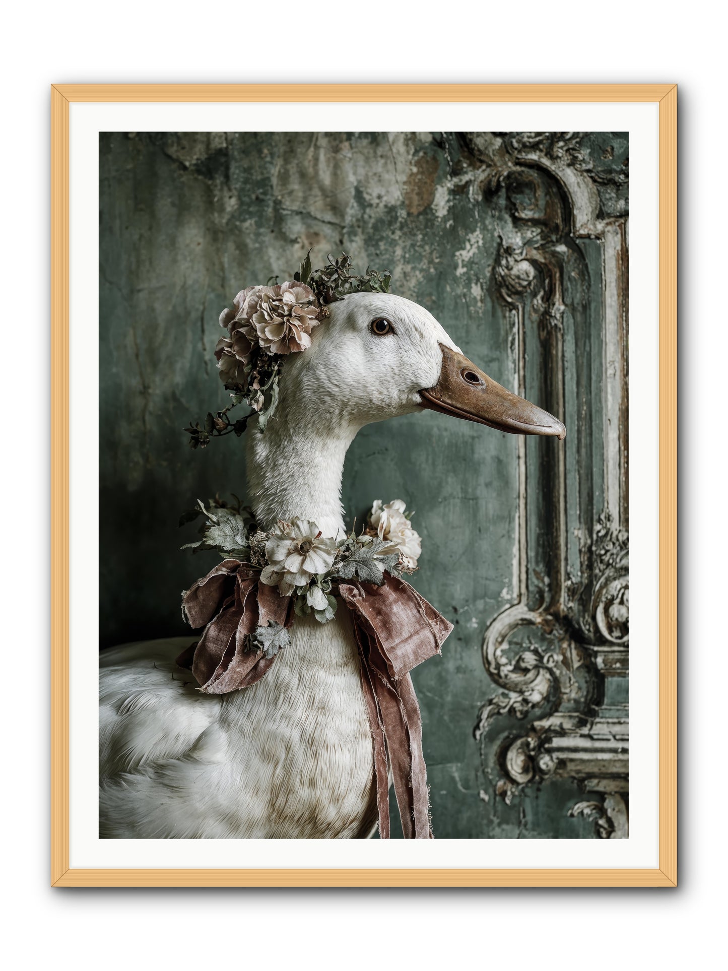 Hedda -- Framed Print - Natural 36x48
