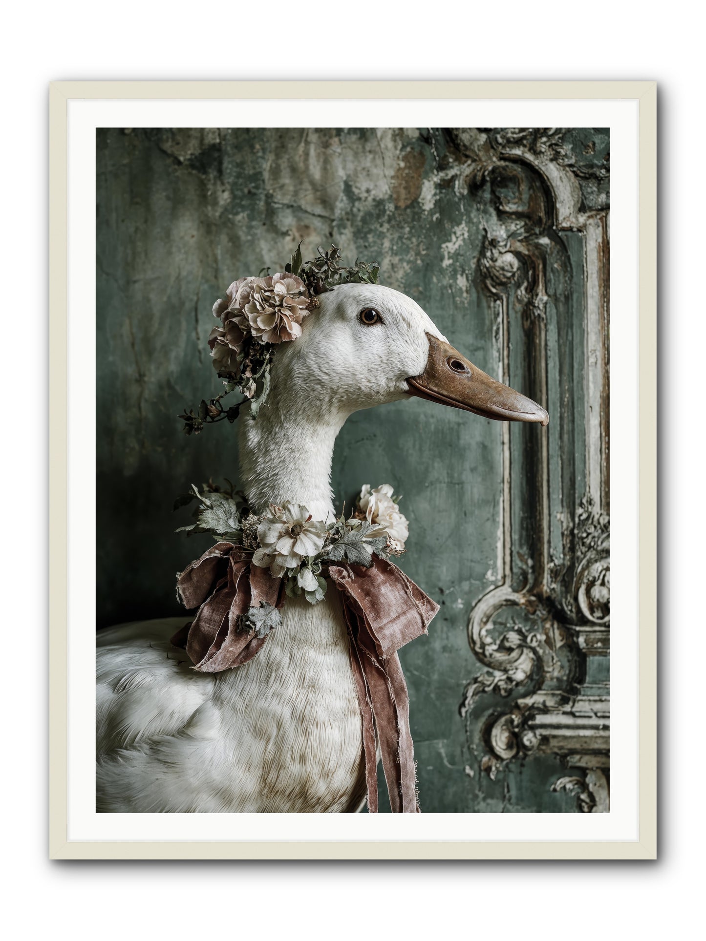 Hedda -- Framed Print - White 36x48