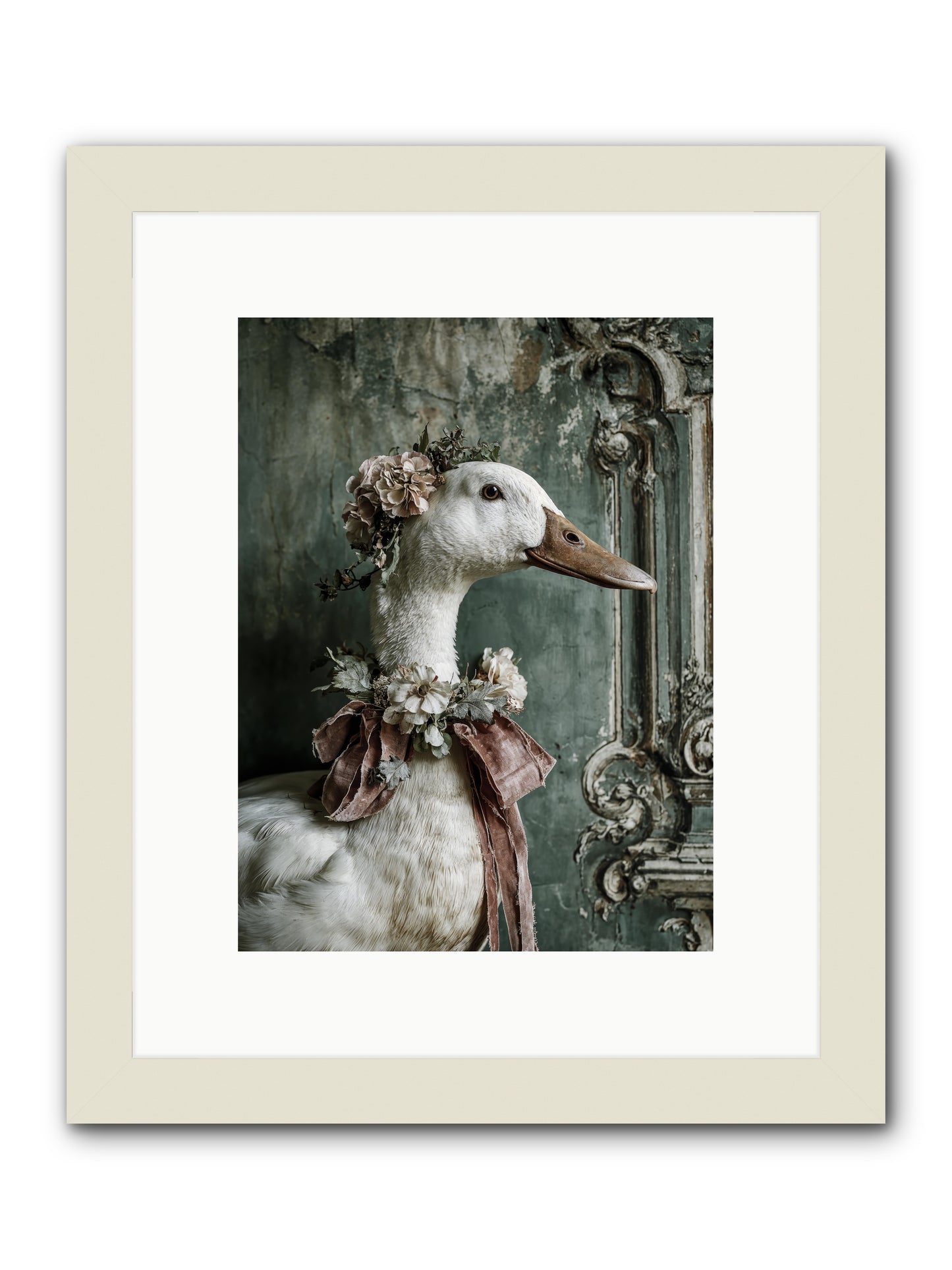 Hedda -- Framed Print - White 9x12