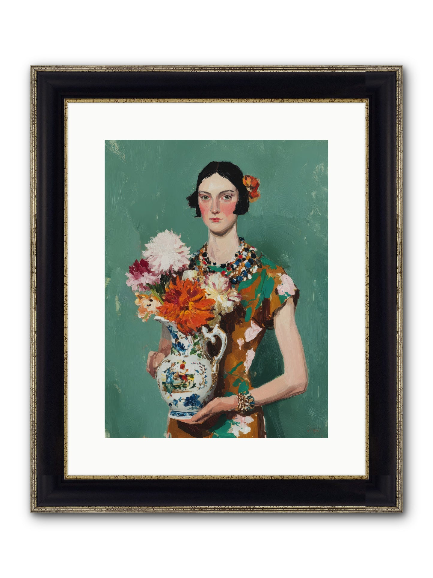 Heirloom Bloom — Heirloom-Bloom-12x16-Framed-Print-Black-Gold.jpg