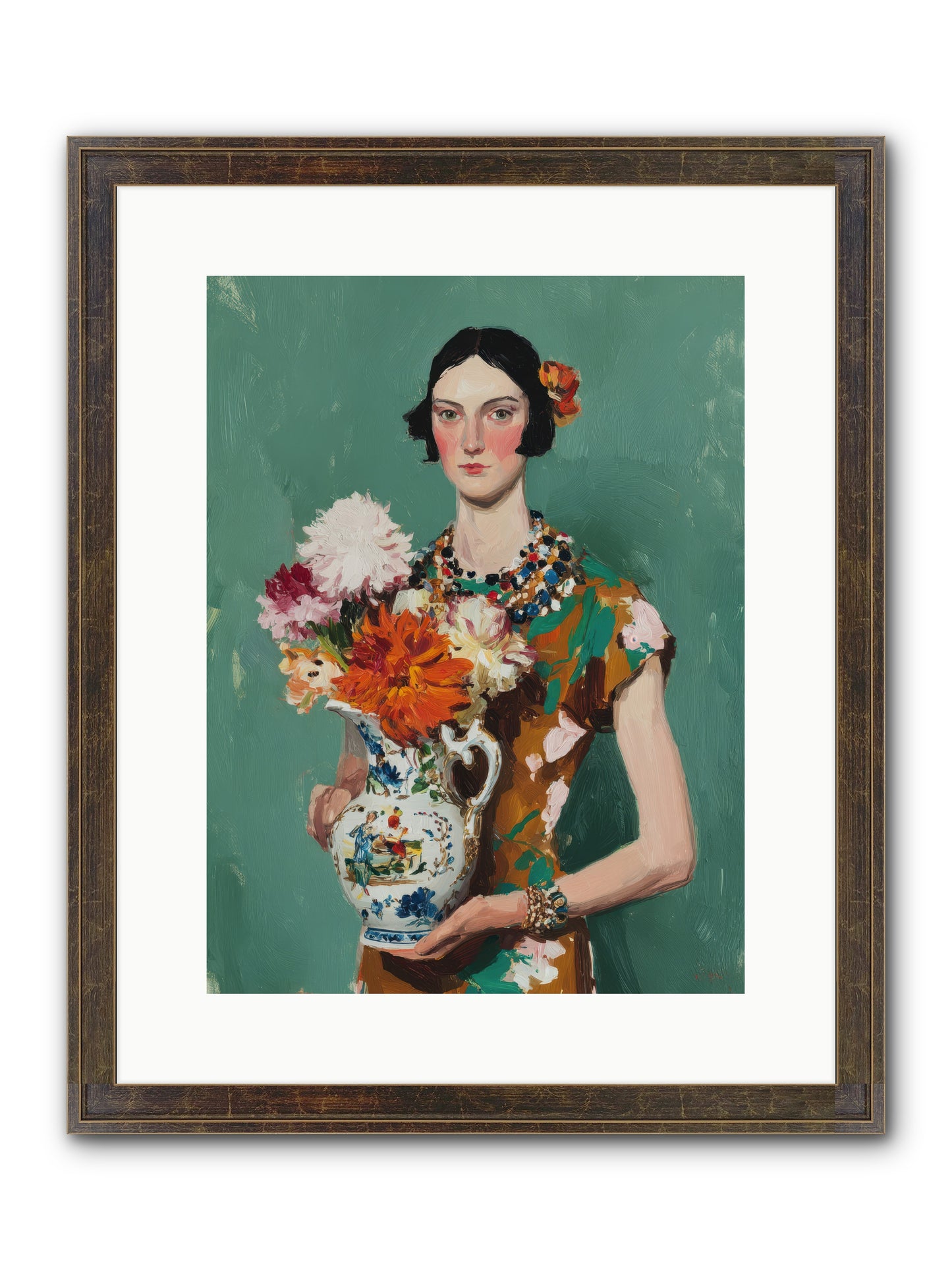 Heirloom Bloom — Heirloom-Bloom-12x16-Framed-Print-Slimwoods-Black-Gold.jpg