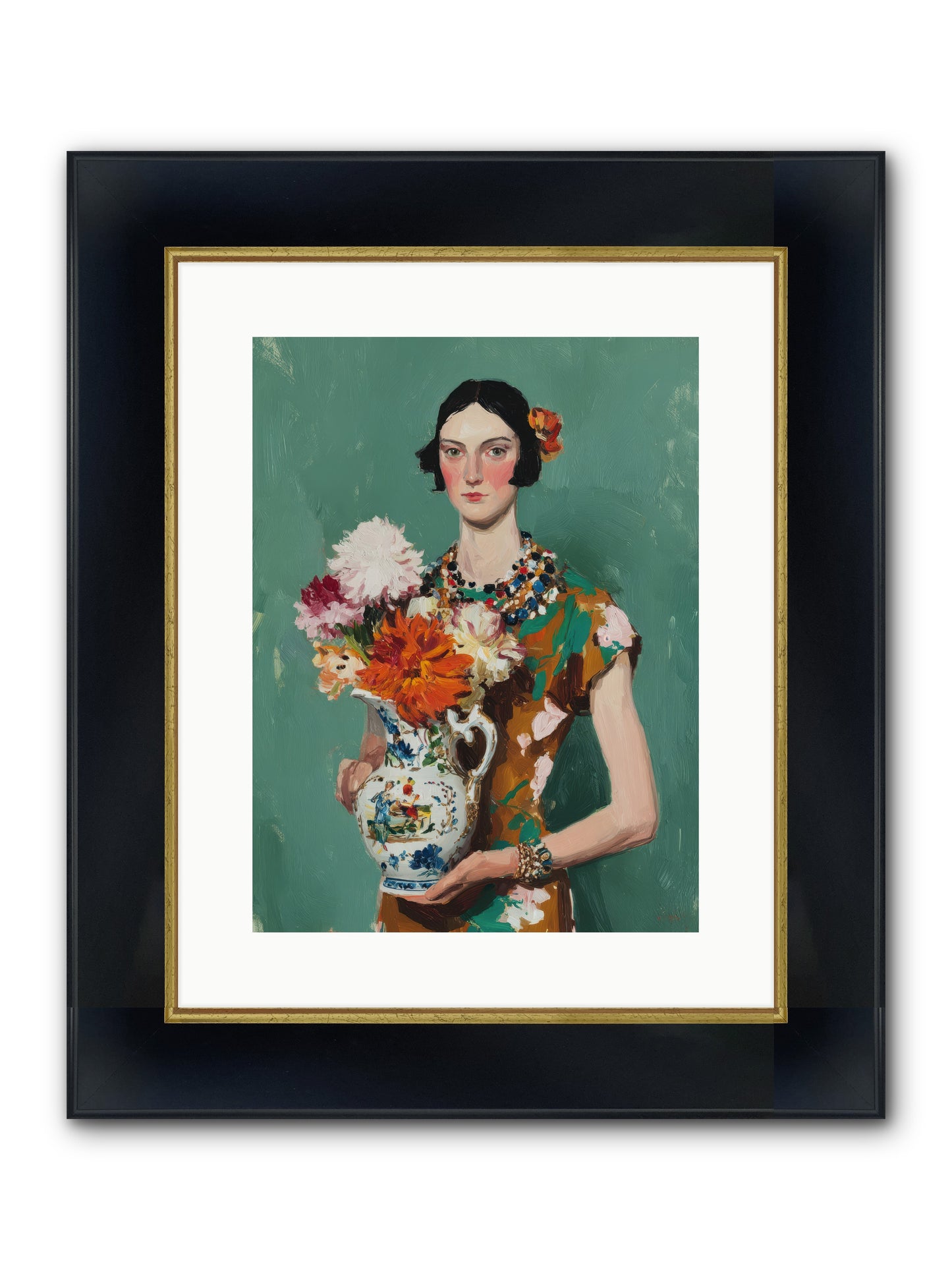 Heirloom Bloom — Heirloom-Bloom-12x16-Framed-Print-Wide-Black-w-Gold.jpg