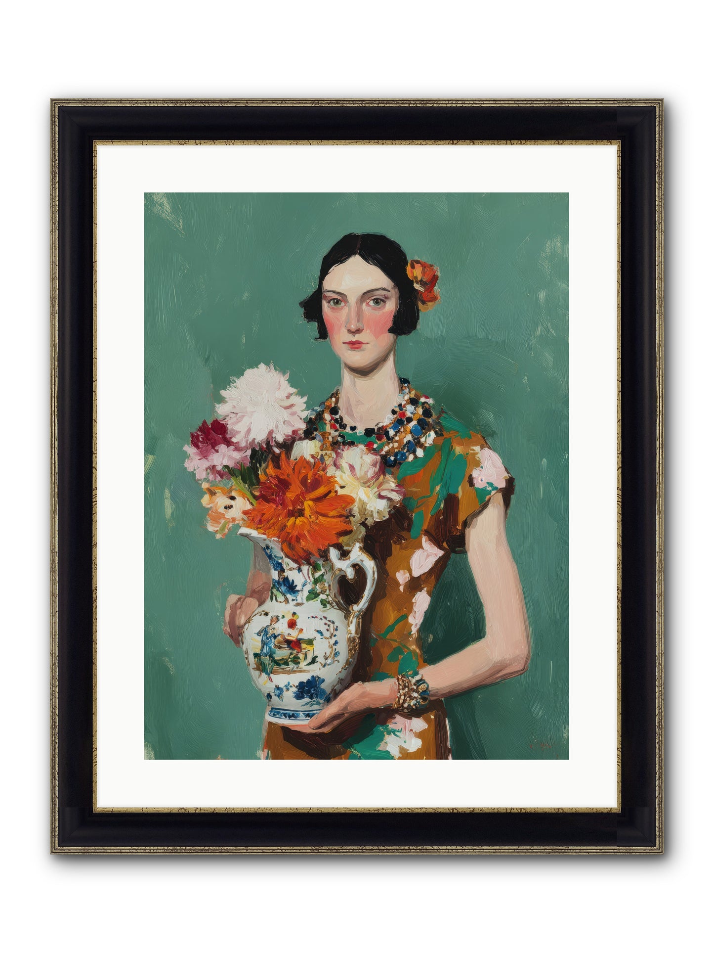Heirloom Bloom — Heirloom-Bloom-18x24-Framed-Print-Black-Gold.jpg